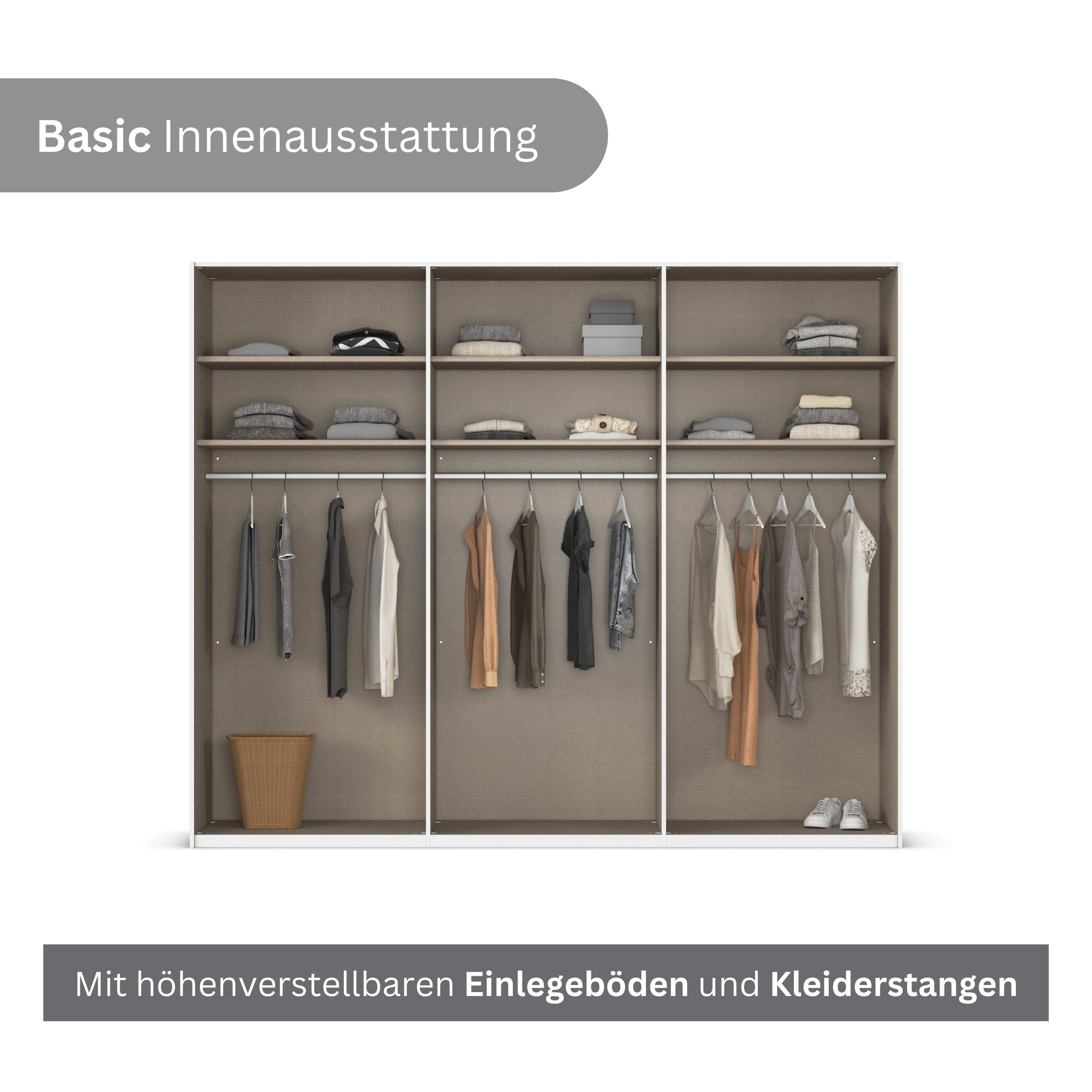LeGer Home by Lena Gercke Kleiderschrank Schrank Garderobe Ankleide Schlafzimmer Flur SERINA Eyecatcher (3 verschiedene Ausstattungen BASIC/CLASSIC/PREMIUM (ink – Bild 5 von 5