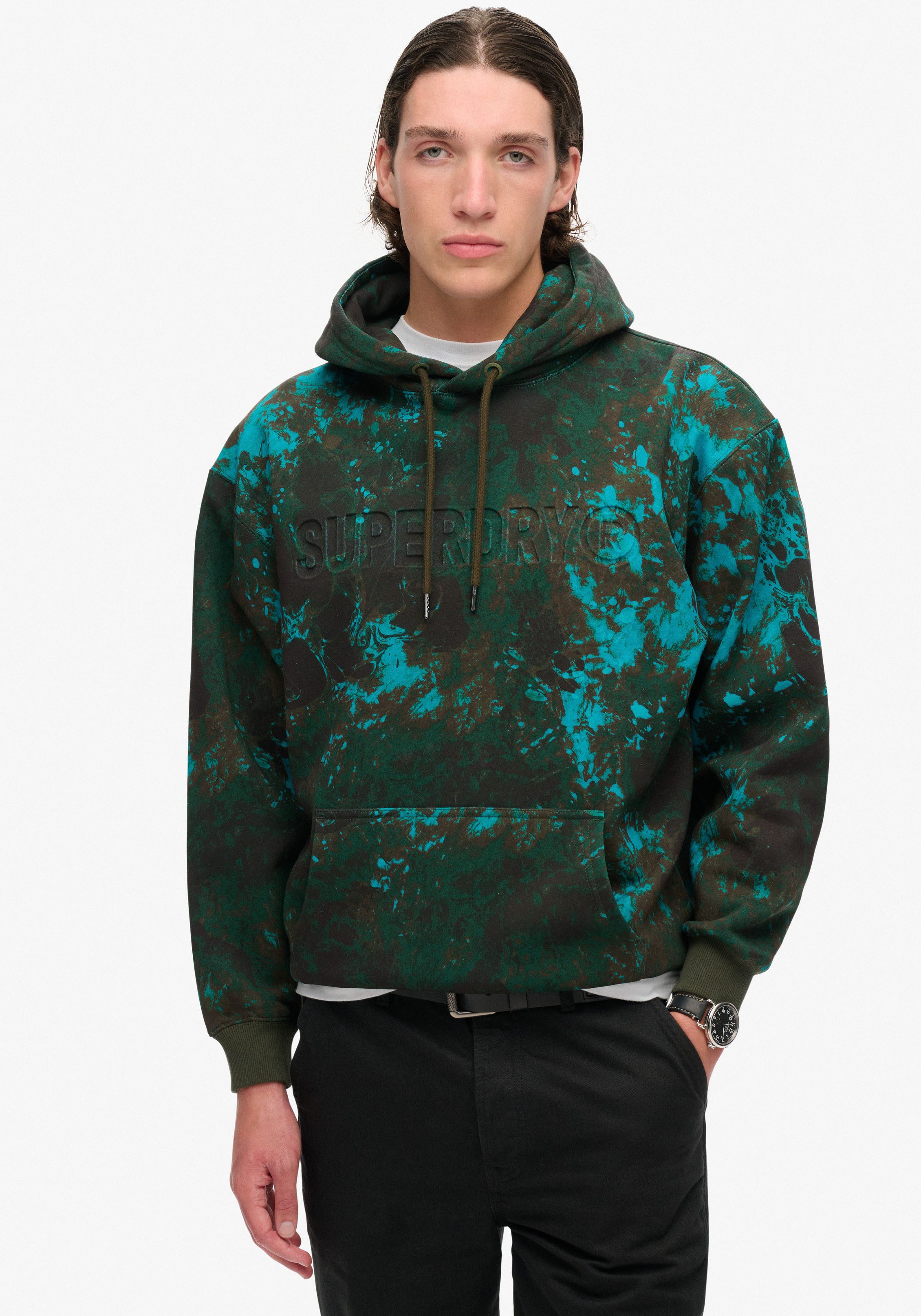 Superdry Kapuzensweatshirt UTILITY CAMO LOGO LOOSE günstig online kaufen