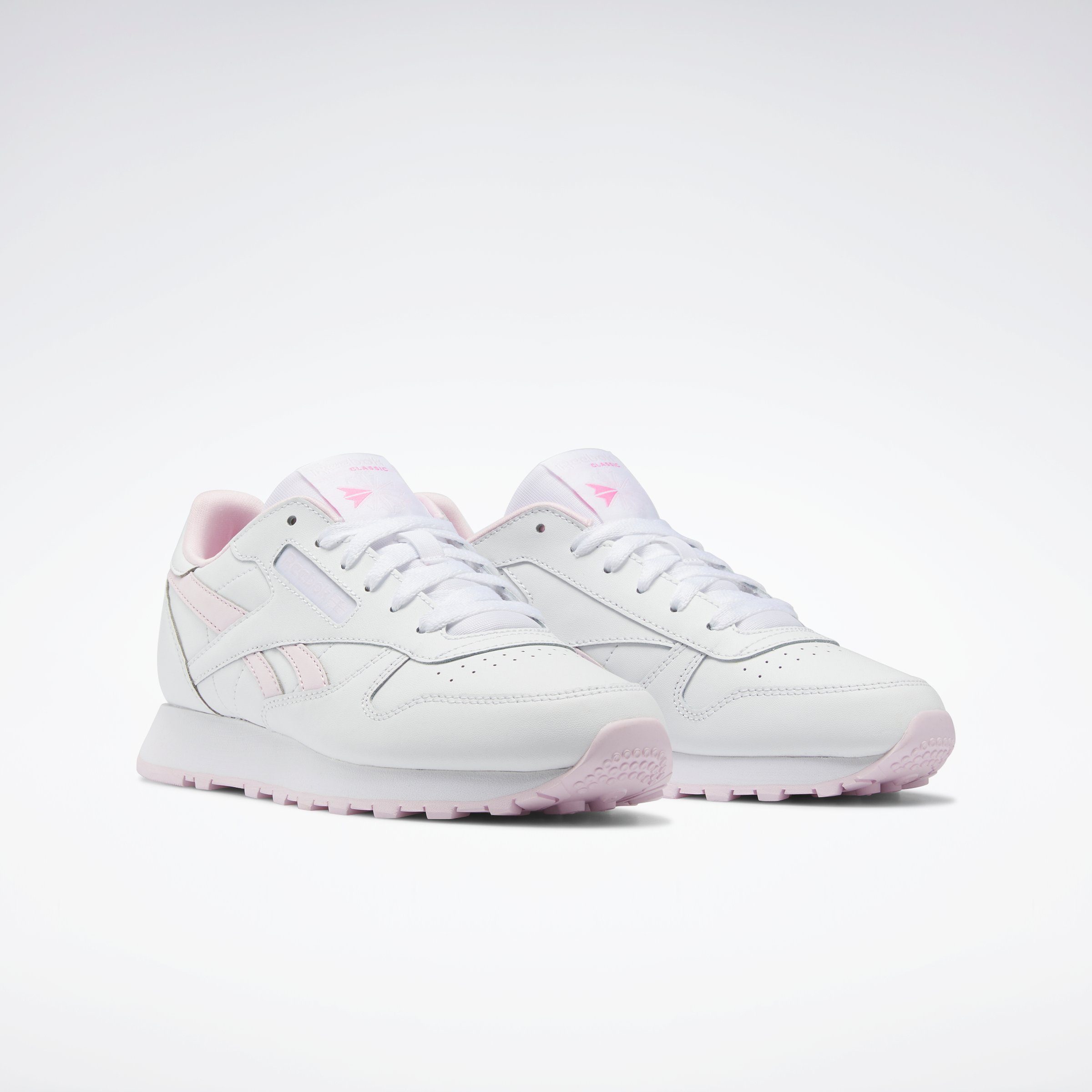 Reebok Classic CLASSIC weiß-rosa Sneaker LEATHER