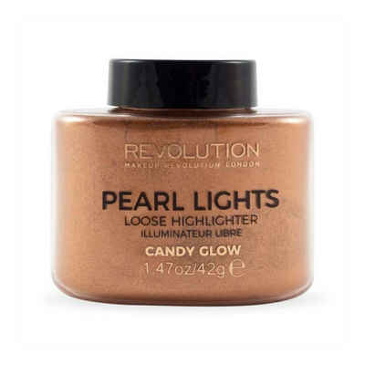 MAKE UP REVOLUTION Highlighter Pearl Lights Loser Highlighter Puder Candy Glow 25 g