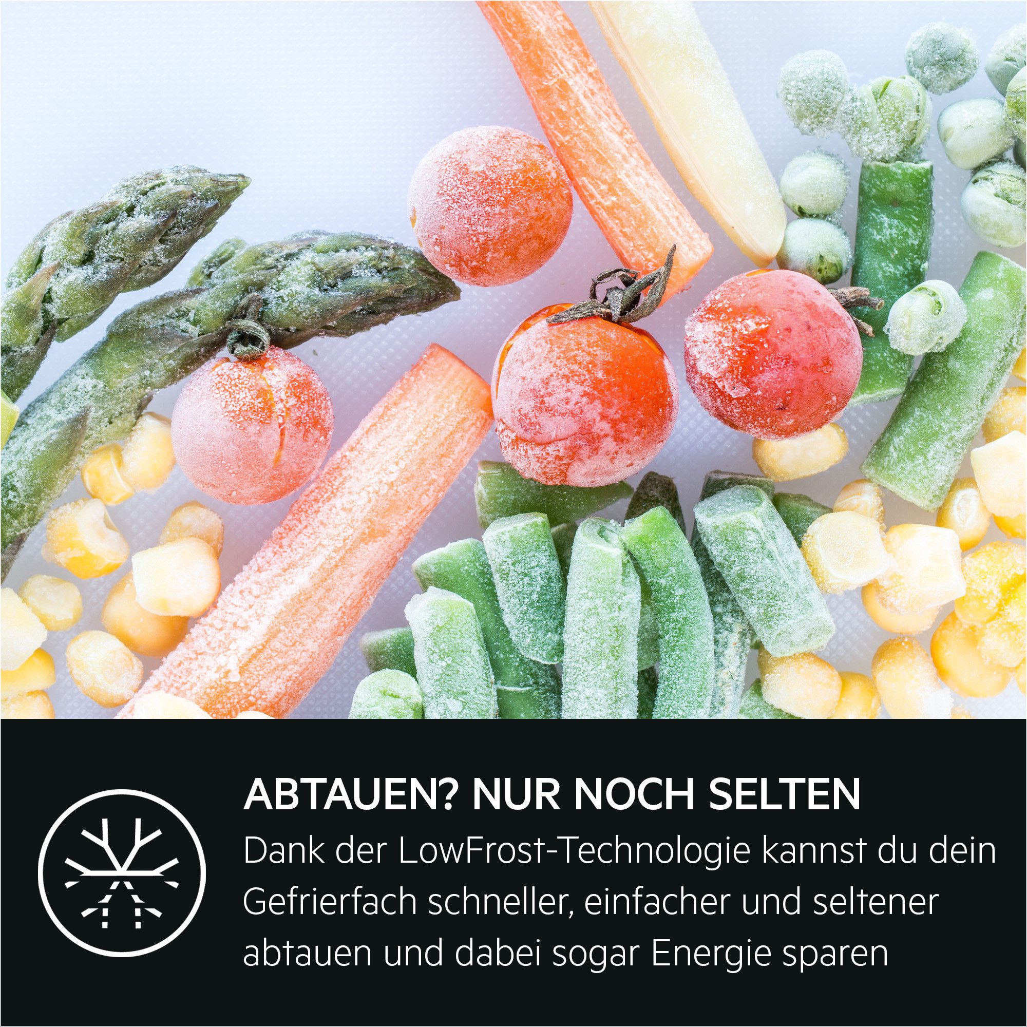 AEG Einbaukühlgefrierkombination 3000 TD3SS141ES, 144 cm hoch, 54 cm breit, LowFrost – weniger Eisbildung im Gefrierfach für selteneres Abtauen