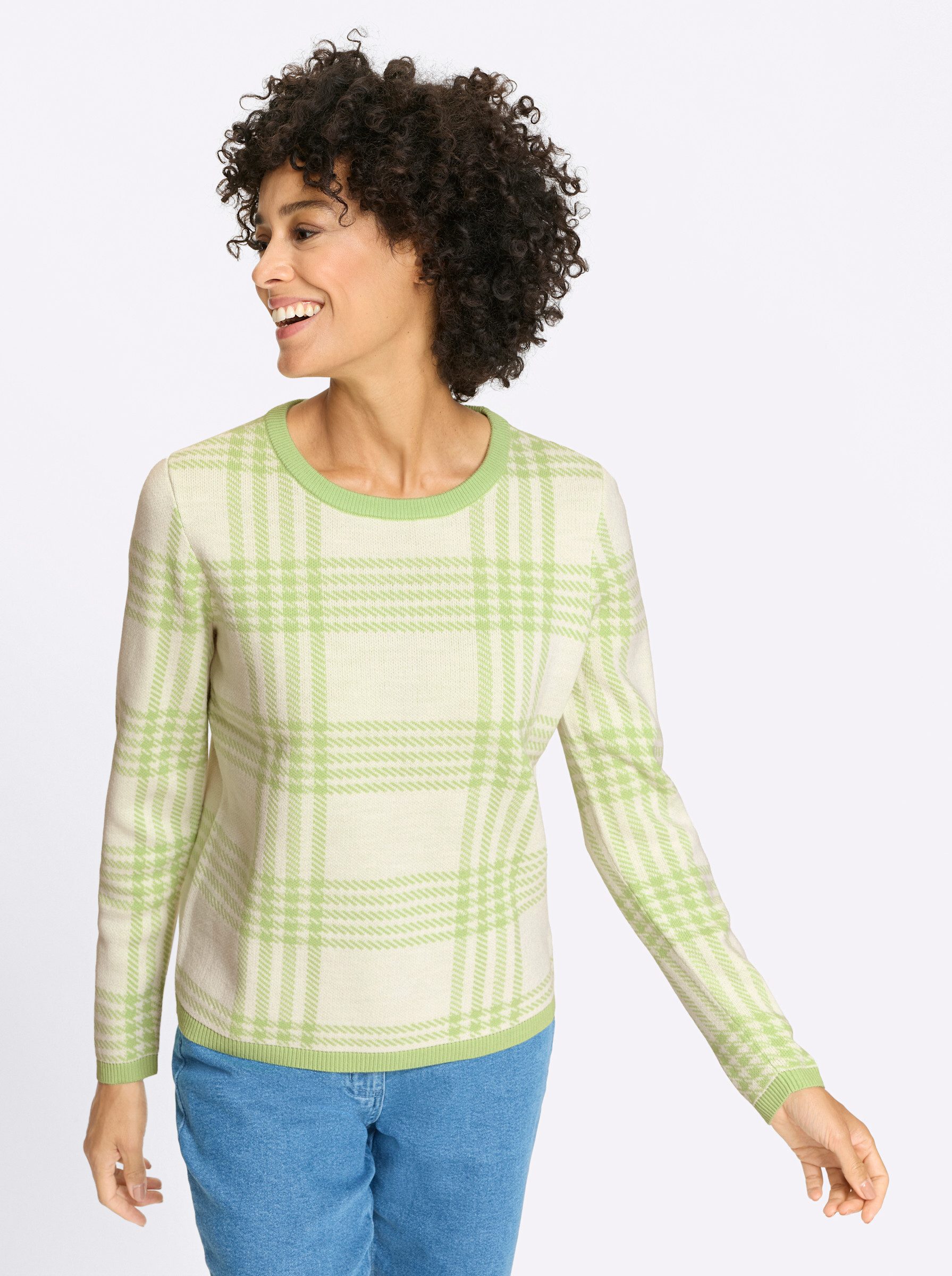 Sieh an! Strickpullover Rundhalspullover . günstig online kaufen