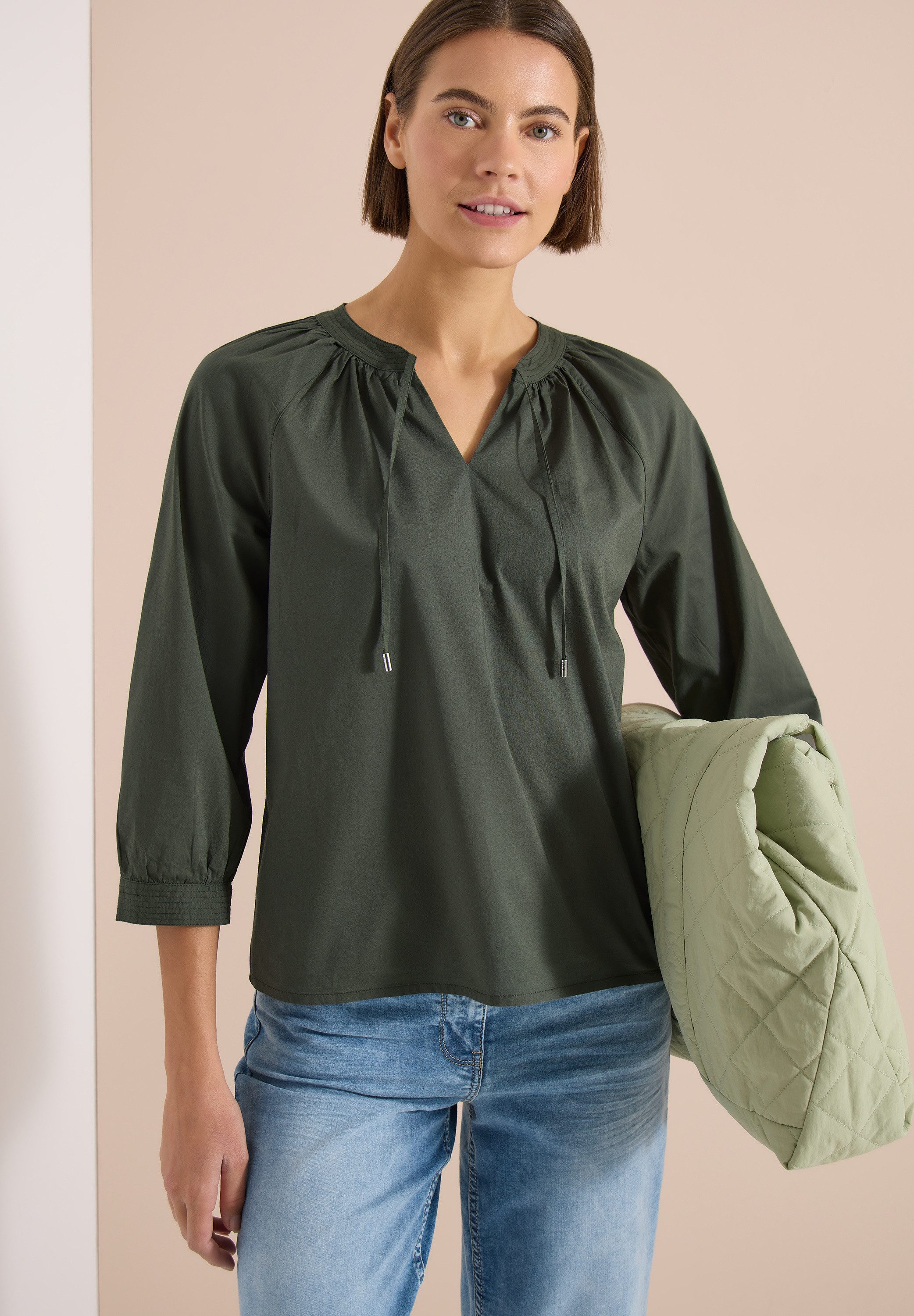 CECIL Klassische Bluse aus reiner Baumwolle