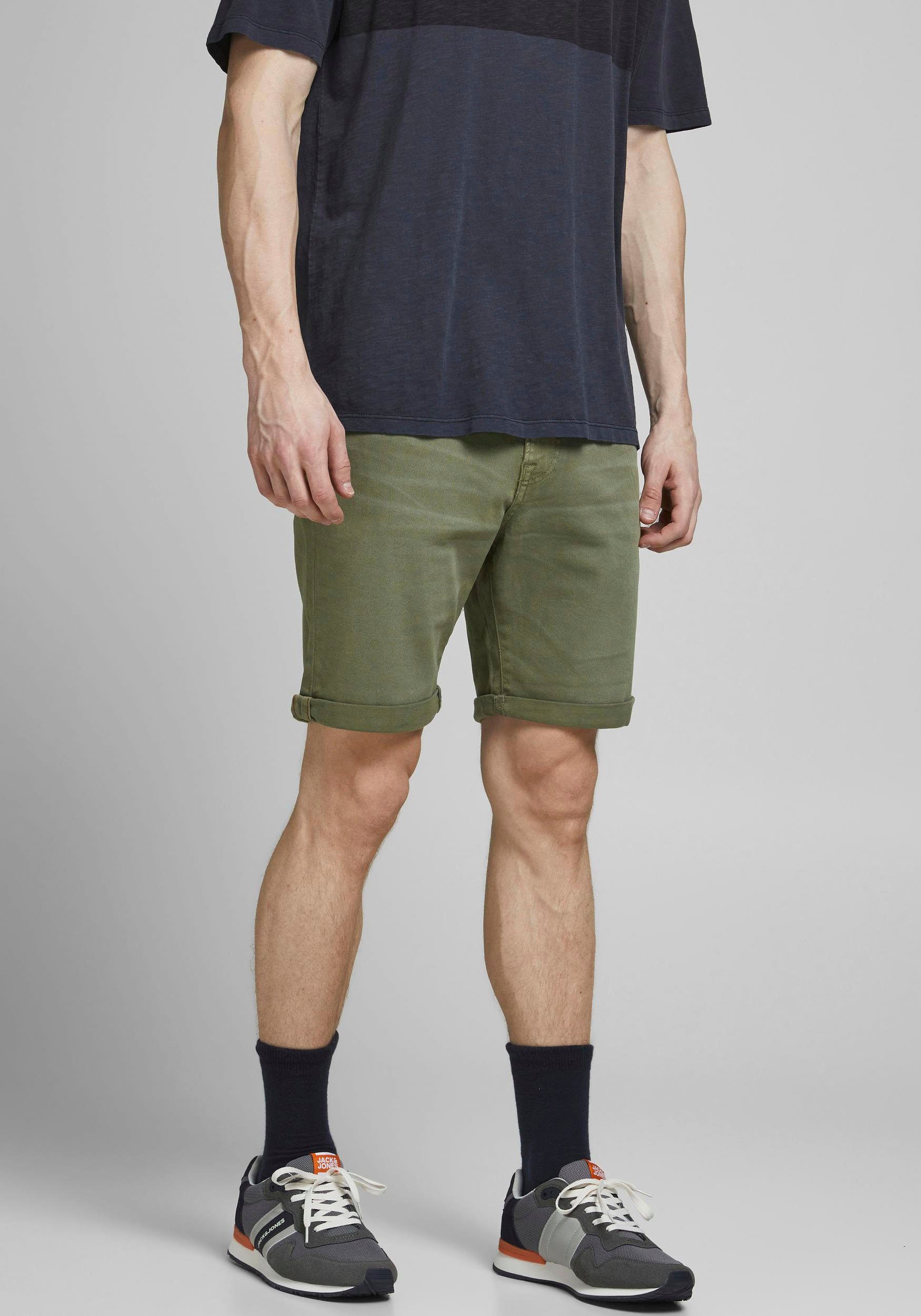 Jack & Jones Jeansshorts JPSTRICK JJICON SHORTS AMA SN Deep Lichen Green