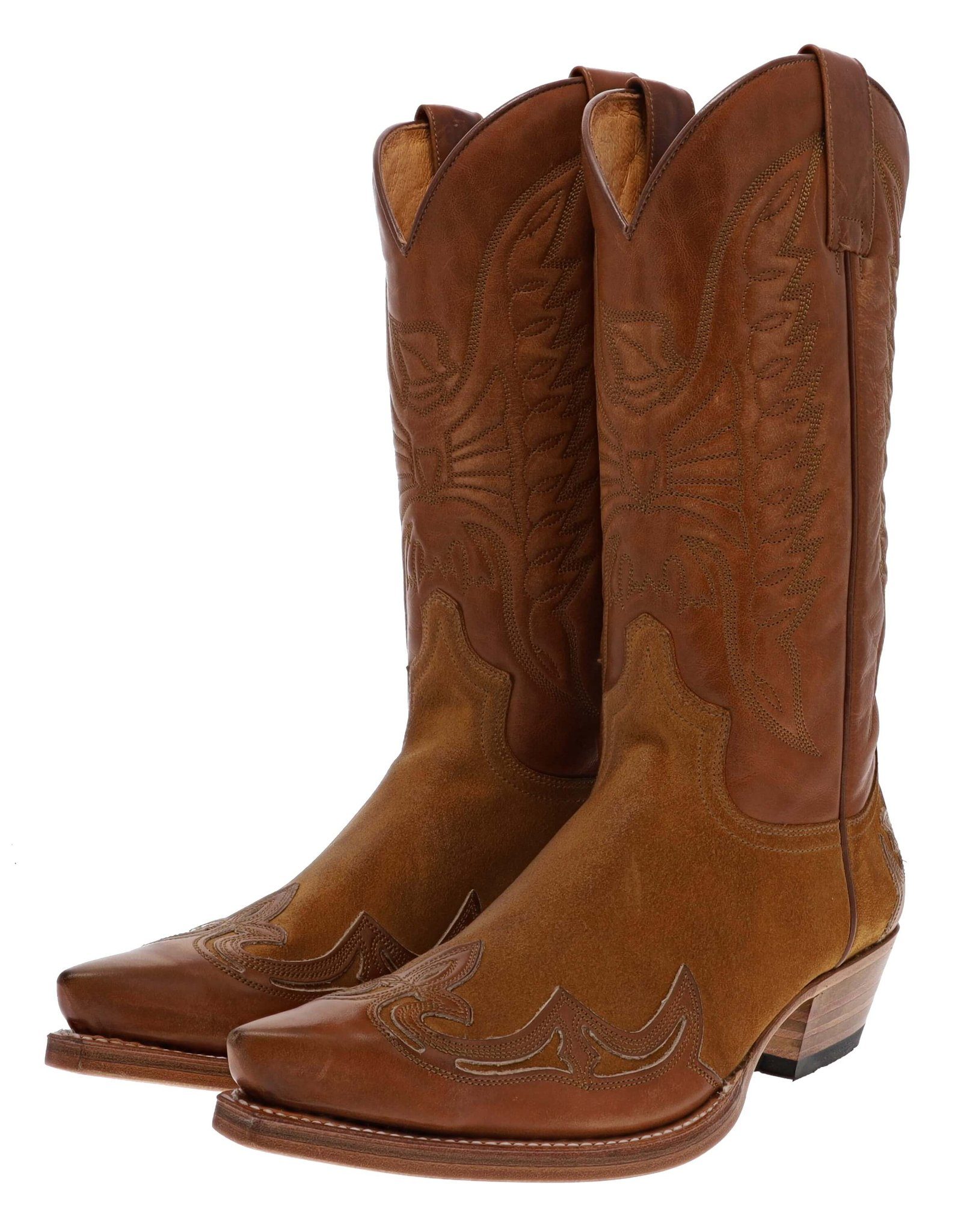 Sendra Boots CUERVO 13170 Braun Cowboystiefel Rahmengenähte Westernstiefel