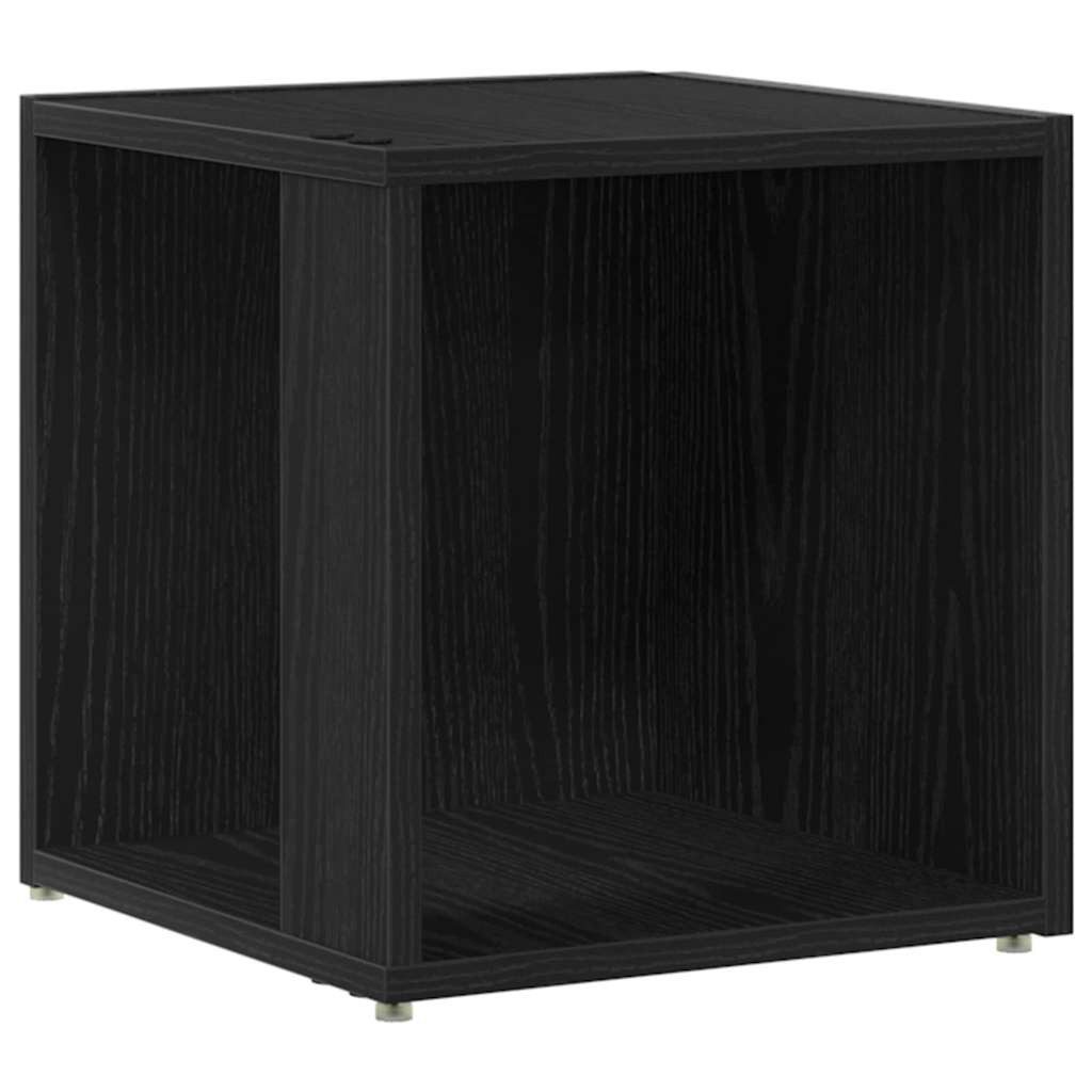 vidaXL Eckregal Eckregale Schwarz Eichen-Optik 33 x 33 x 34,5 cm Holzwerkstoff, 1-tlg.