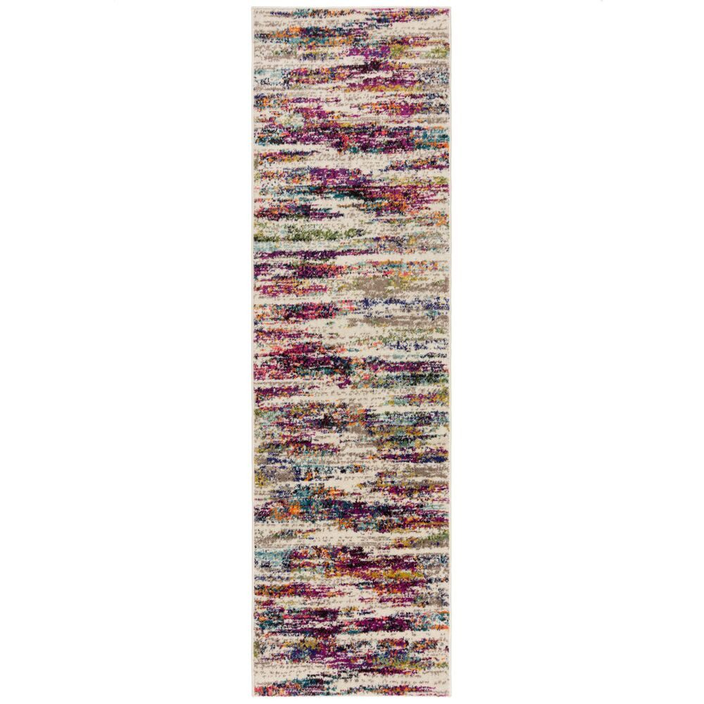 Teppich Pflegeleichter Designer-Teppich mit abstraktem Muster in Multicolor, KADIMA DESIGN, Läufer, Höhe: 11 mm