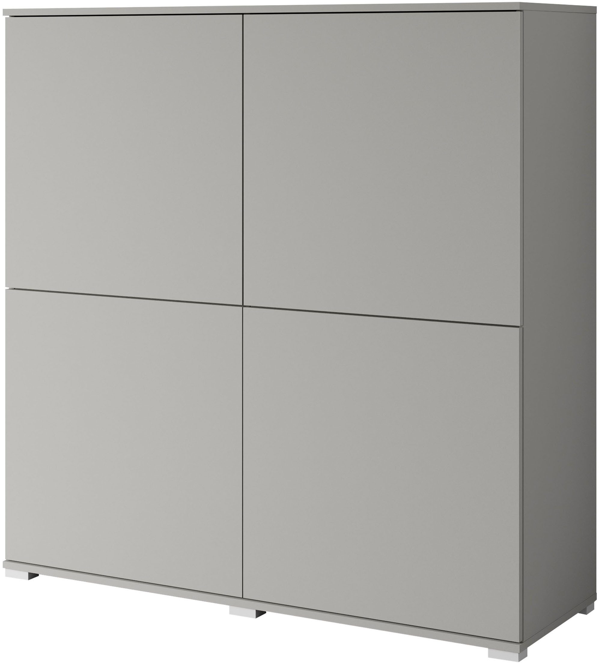 INOSIGN Highboard Kenia, moderne grifflose Hochkommode mit 4 Türen, Breite günstig online kaufen