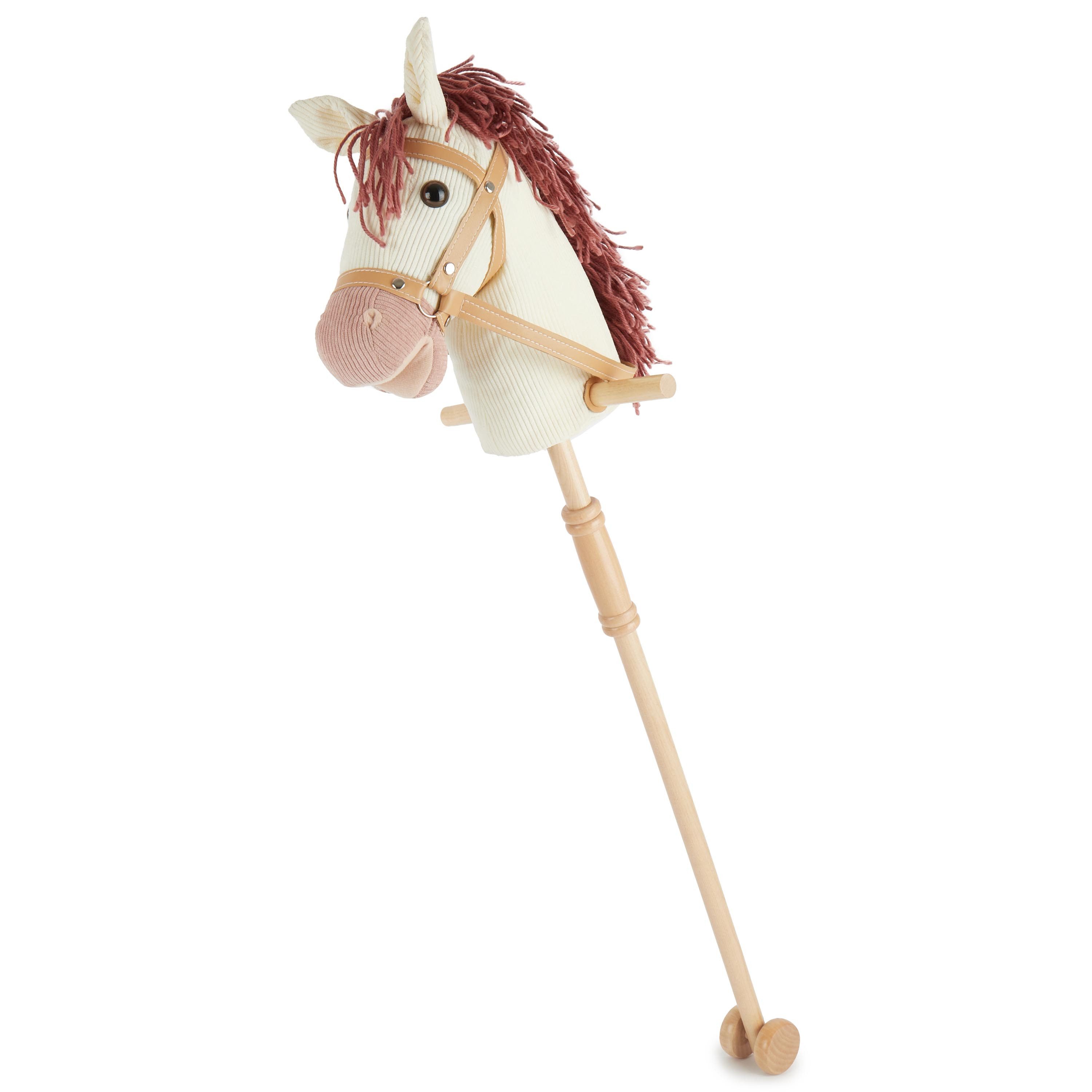 BIECO Steckenpferd Steckenpferd Kinder Hobby Horse Pferde Steckentier Holz Pferd Stock