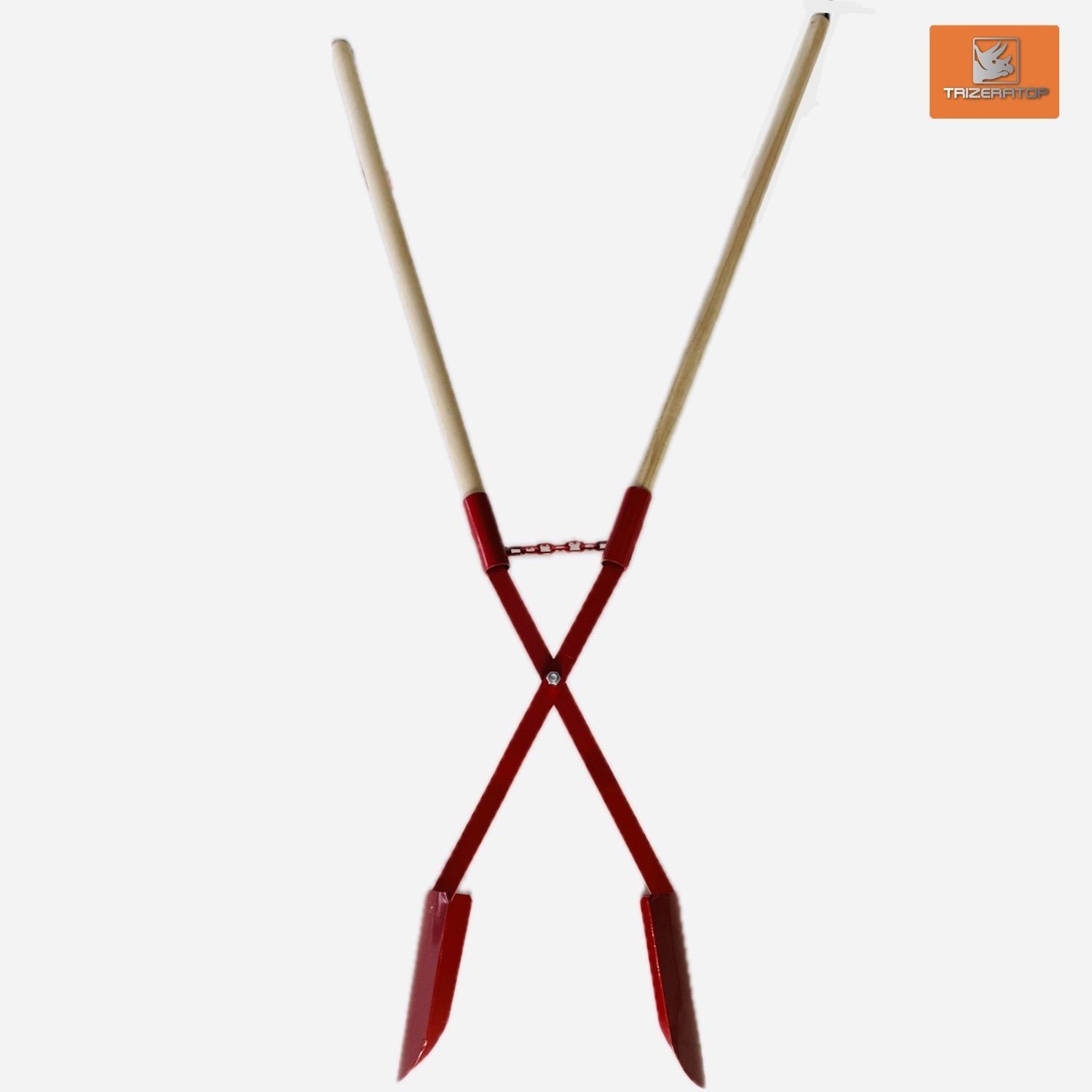 TRIZERATOP Schaufel Erdlochausheber mit Stiel (110-320mm) Handbagger, (Erdlochausheber Größe 1 mit Stiel (110-320mm) Handbagger Erdlochheber Lochspaten)