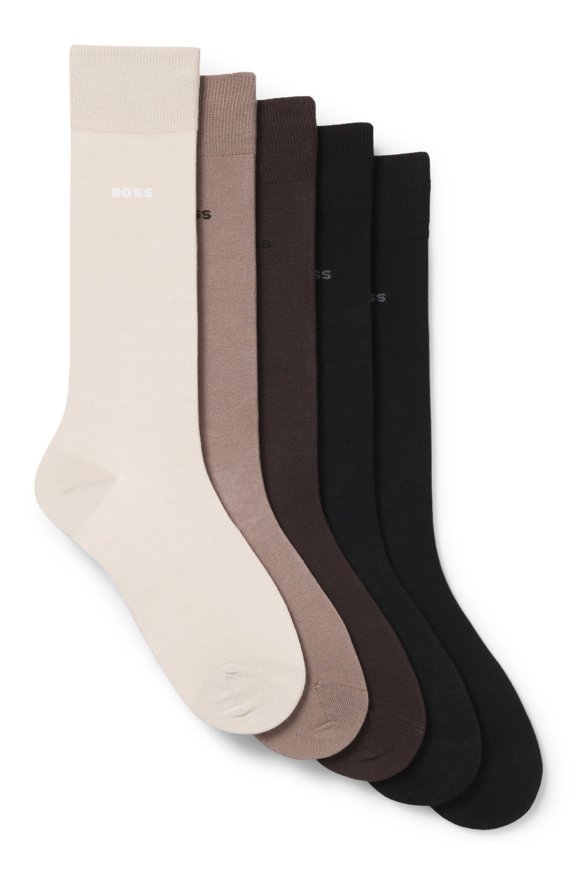 BOSS Socken 5P Uni Color CC (5-Paar) in klassischer Unifarbe günstig online kaufen
