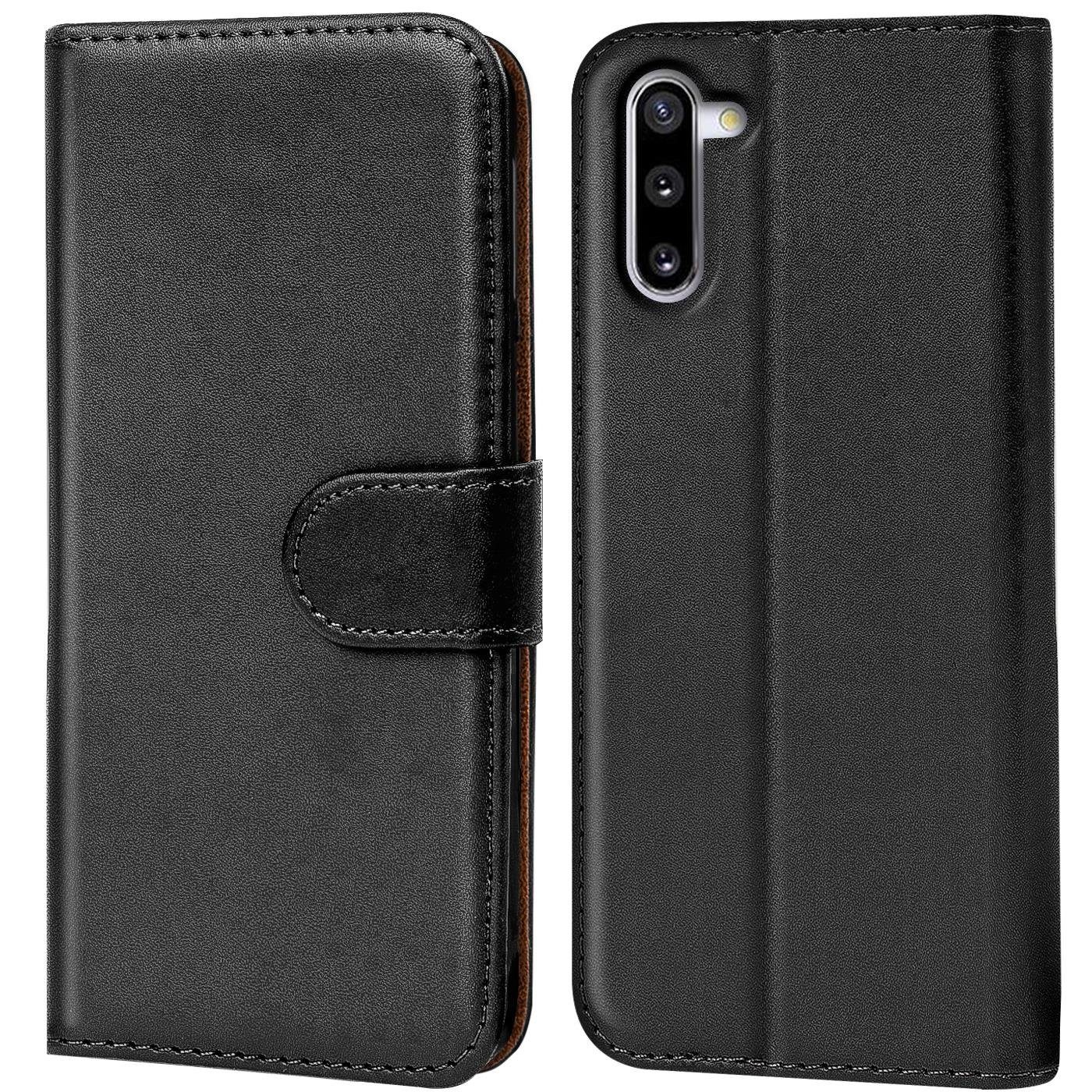 CoolGadget Handyhülle Wallet Klapp Tasche Book Case für Samsung Galaxy Note 10 6,3 Zoll, Hülle Klapphülle Flip Cover Etui Schutzhülle