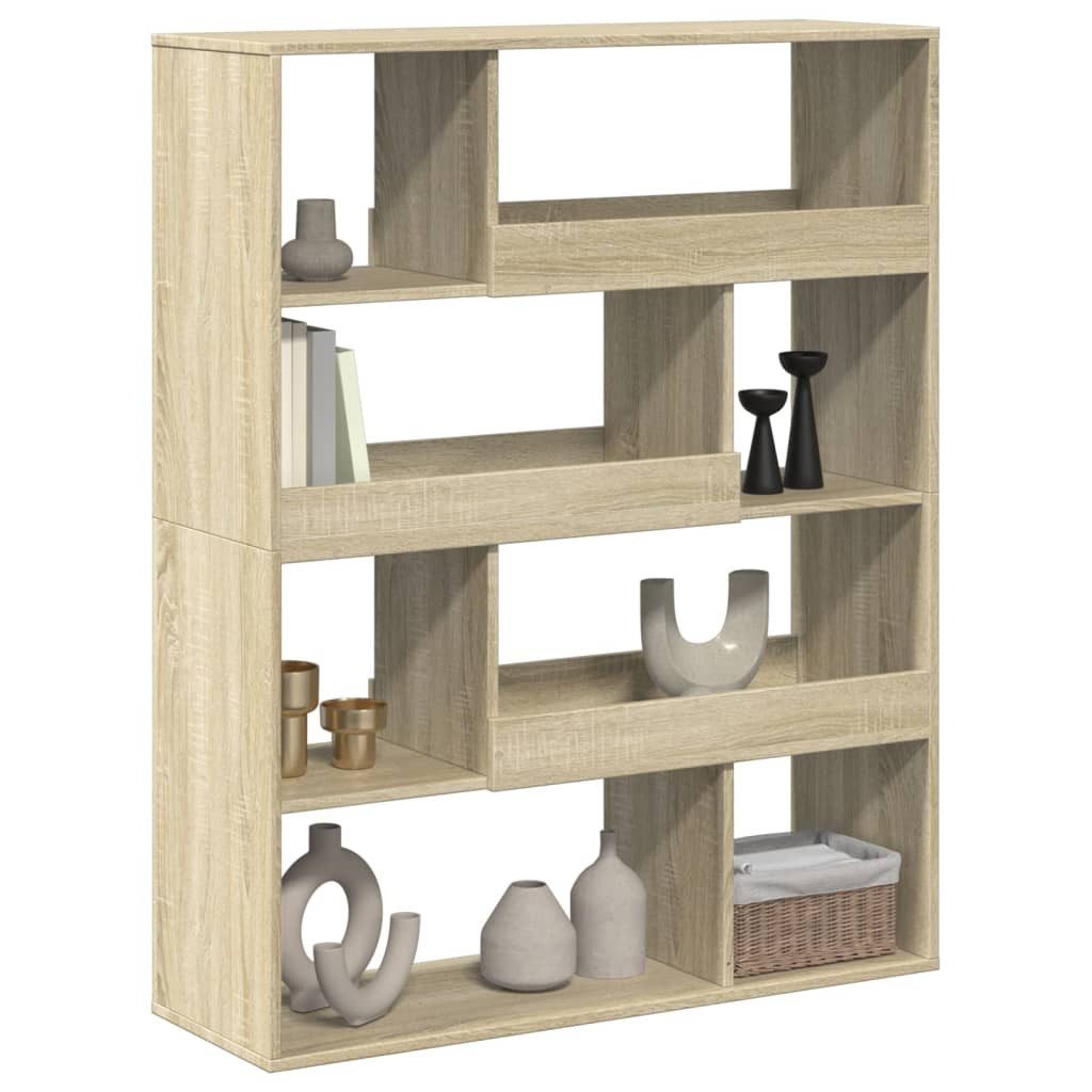 vidaXL Bücherregal Raumteiler Sonoma-Eiche 100x33x125,5 cm günstig online kaufen