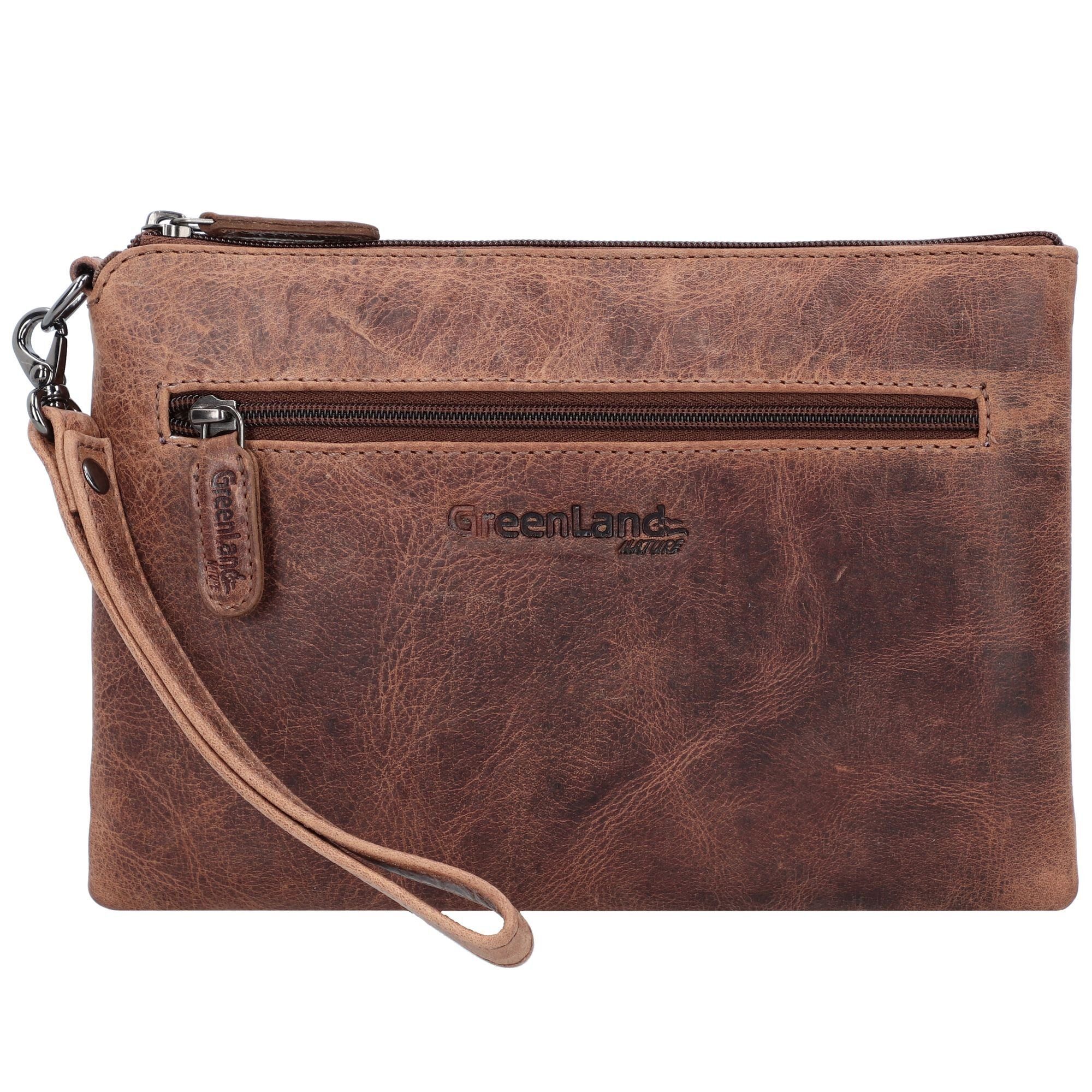 GreenLand Nature Handgelenktasche Montana, Leder