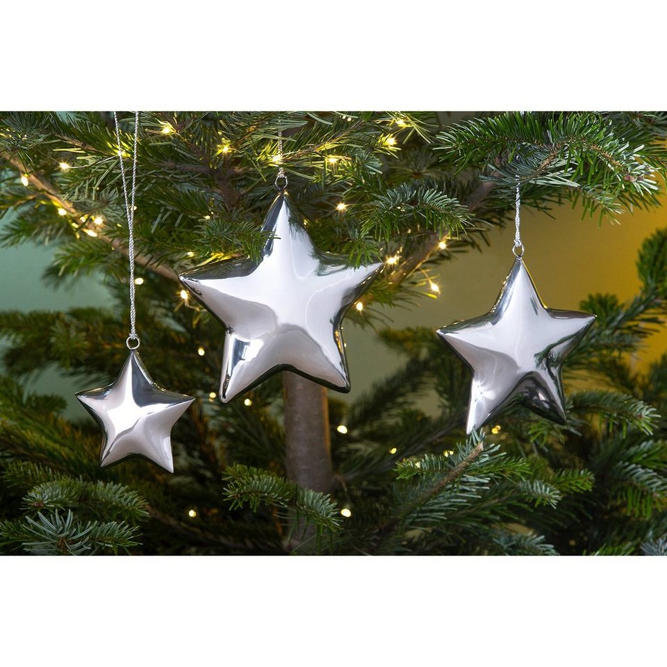 Fink Baumbehang MEGAN, Weihnachtsdeko, Christbaumschmuck (1 St), Stern,  outdoorgeeignet, Perfekt geignet für festliche Dekorationen