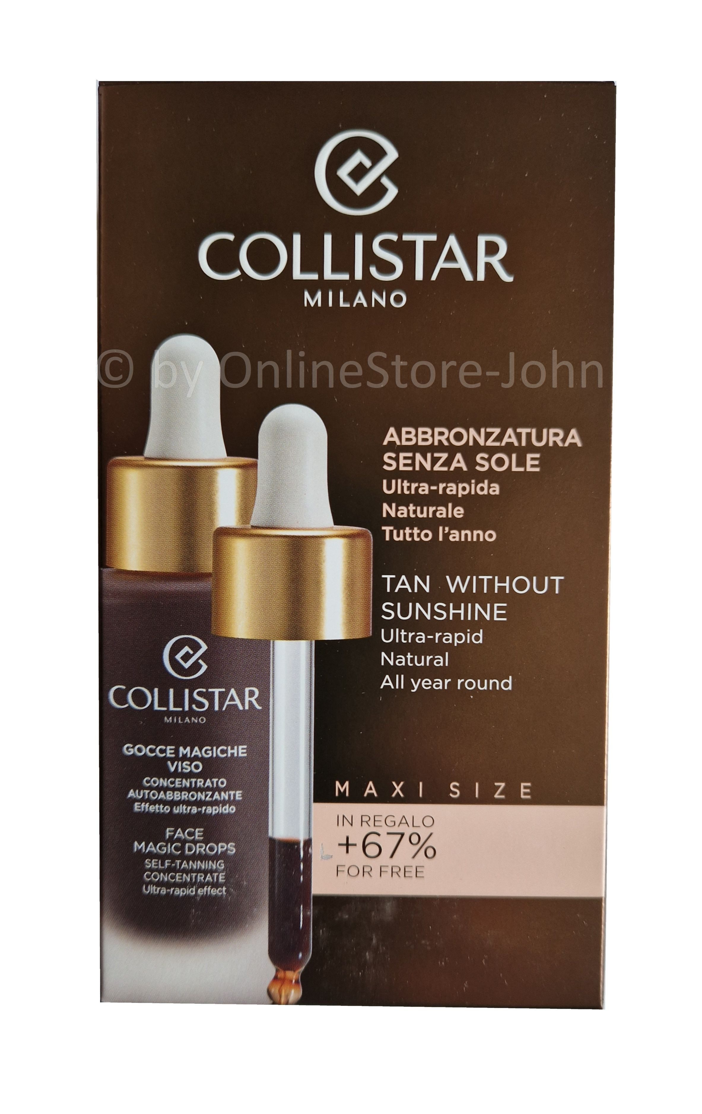 COLLISTAR Getönte Gesichtscreme Face Magic Drops - Self-Tanning Concentrate