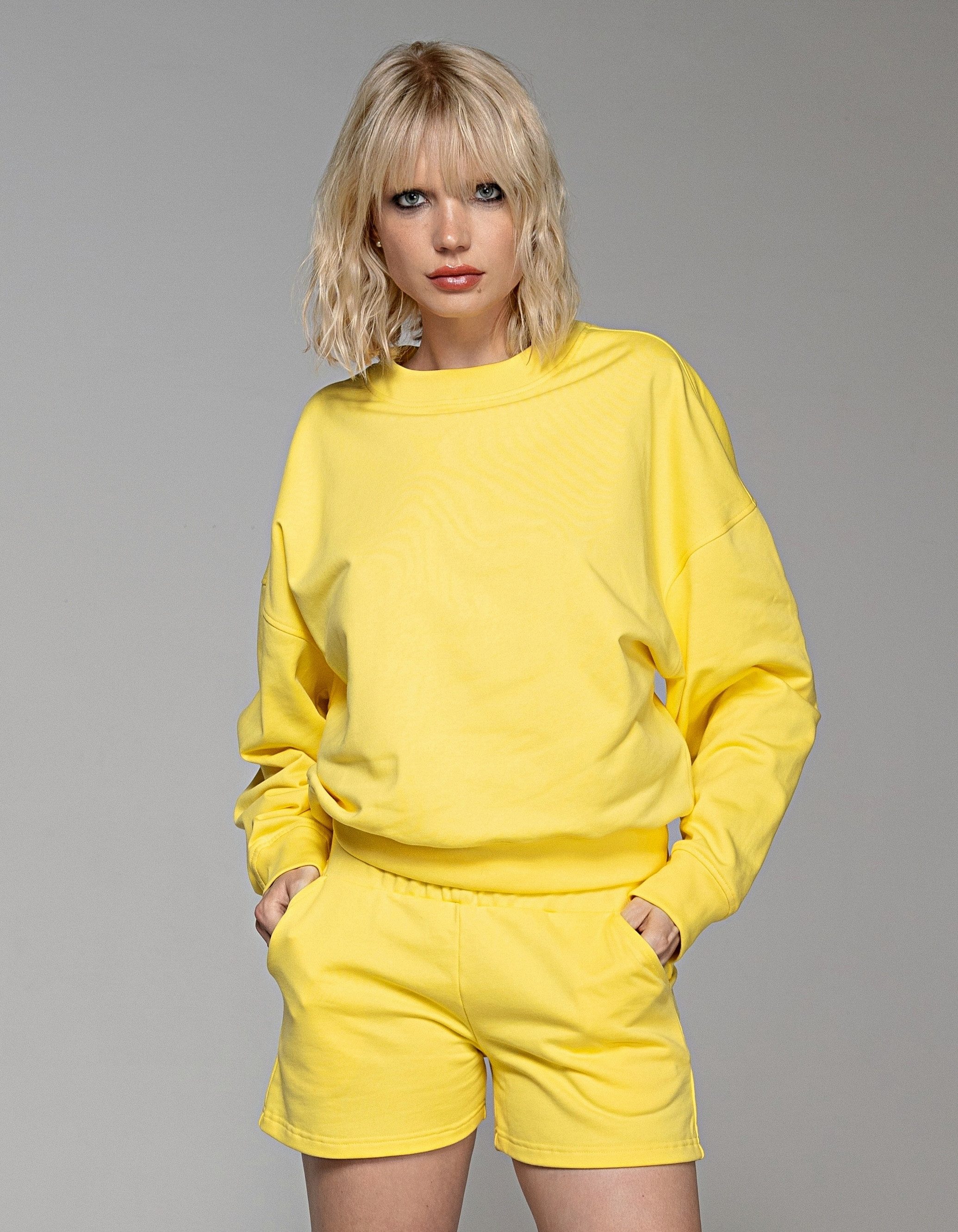 ILAY Lit Longsweatshirt Sweatshirt - Lemon- Urban Streetstyle- Holy