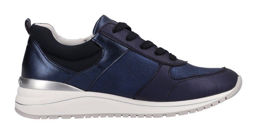 Remonte Sneaker im Fußbett Foam Materialmix, Soft dunkelblau