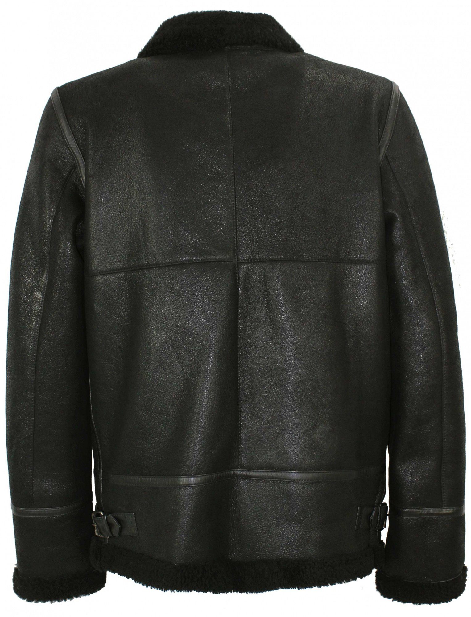 Jilani Lederjacke Jilani - Herren Lammfelljacke Lederjacke schwarz