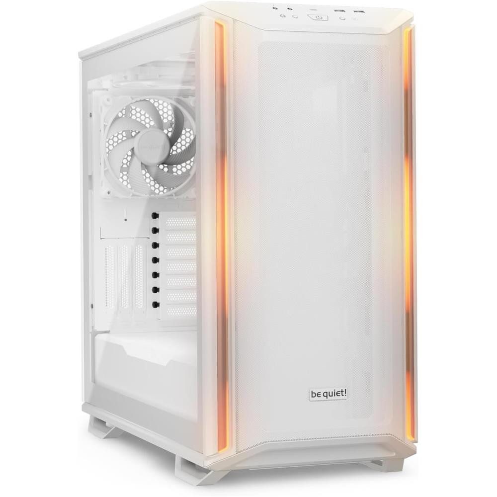 be quiet! PC-Gehäuse Dark Base 701 White, (Midi-Tower, 1 St., I/O Panel), Seitenfenster, PWM high-speed Lüfter, ARGB Beleuchtung, Weiß, BGW59