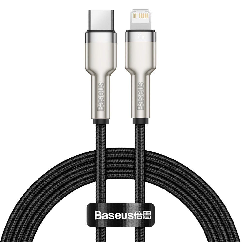 Baseus Cafule Metal Datenkabel USB Typ C - iPhone 20 W Power 1 m schwarz X-Link Lade-und Datenkabel