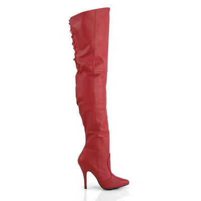 Pleaser »Pleaser LEGEND-8899 Leder Overknee Stiefel Rot« Overkneestiefel aus echtem Leder