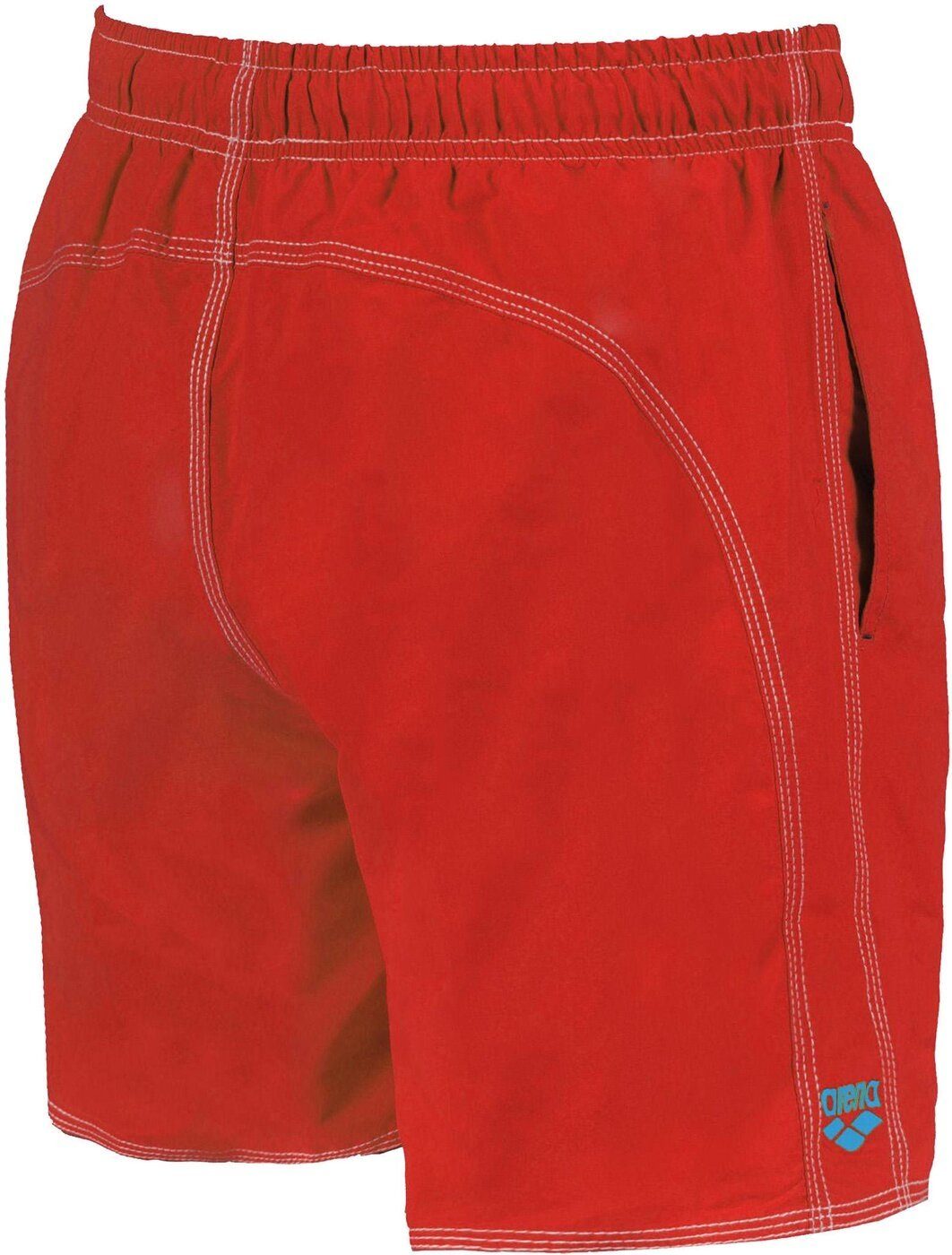 Arena Badeshorts SOLID RED-TURQUOISE BOXER FUNDAMENTALS 48