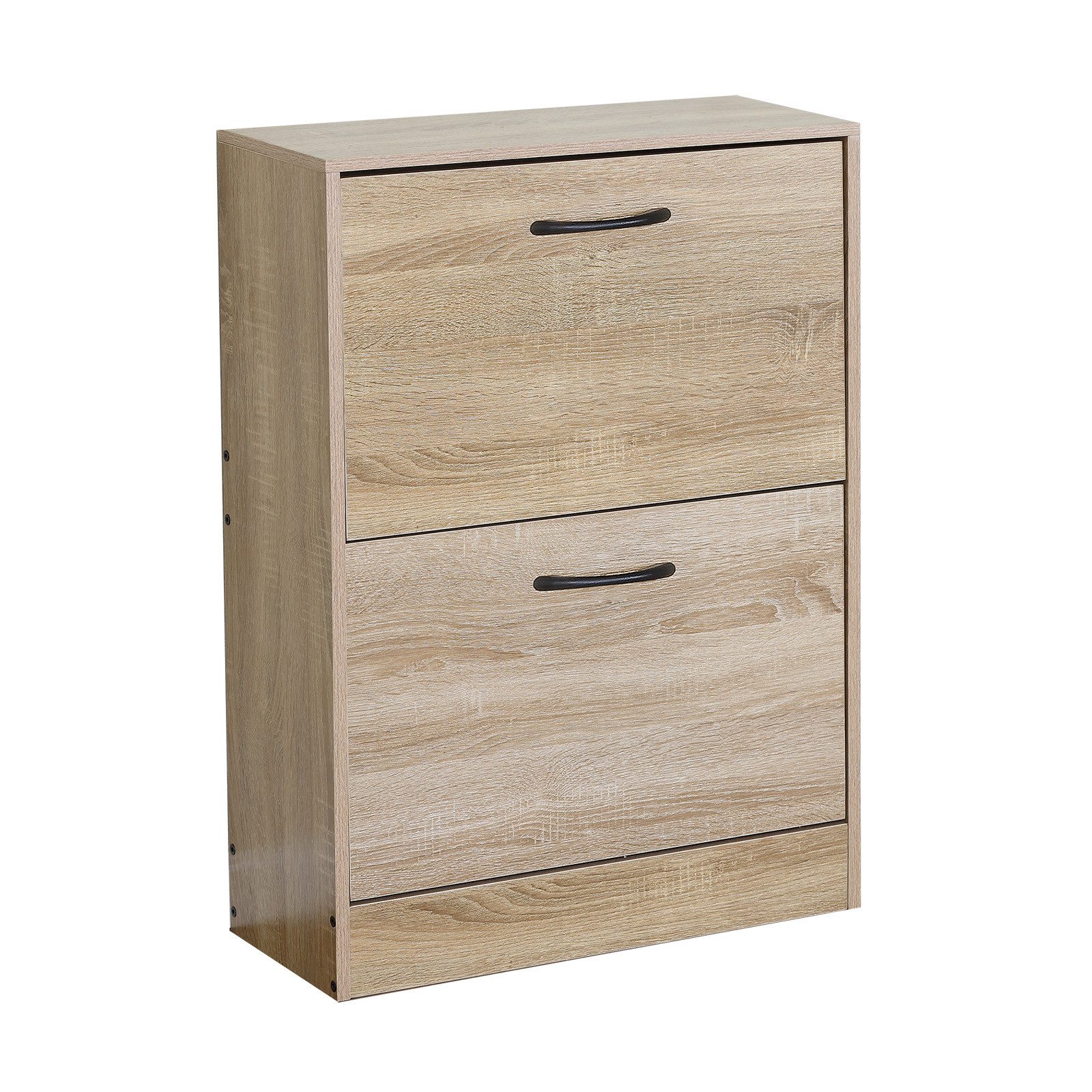 HTI-Living Schuhschrank Schuhkipper Sonoma mit 2 Klappfächern 60 x 81 x 24 cm (1 Stück, 1-St., 1 Schuhkipper mit 2 Klappfächern) modern Platzsparend – Bild 5 von 5
