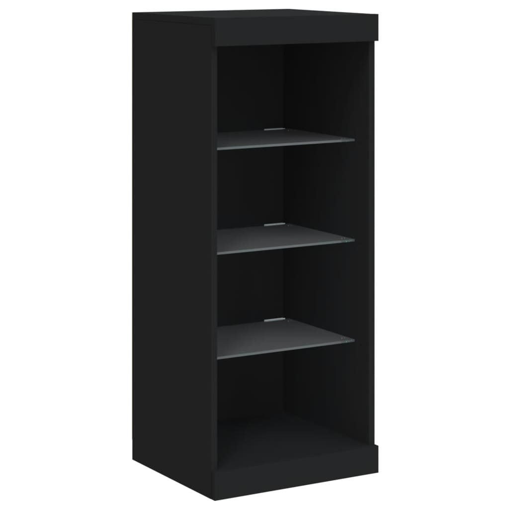 vidaXL Sideboard Sideboard mit LED-Leuchten Schwarz günstig online kaufen