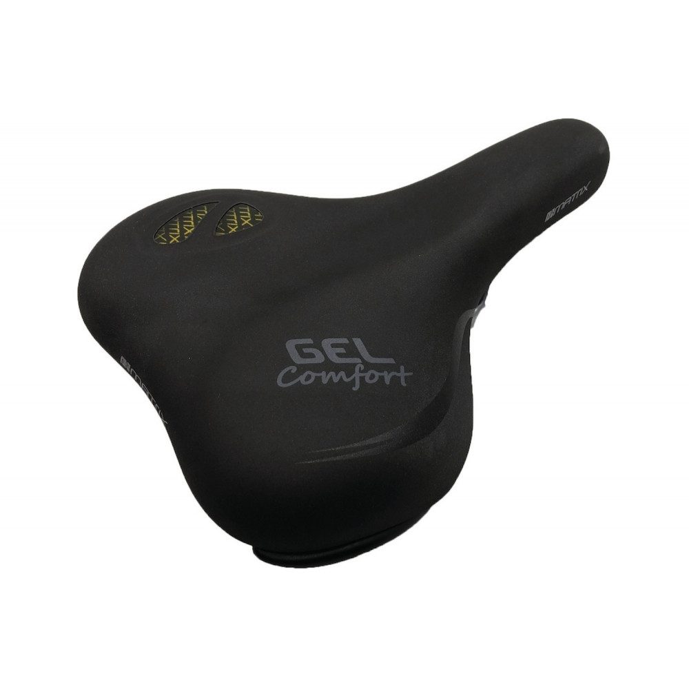 MATRIX Fahrradsattel 39045 City & Comfort Sattel Gel Window schwarz Fahrradsattel