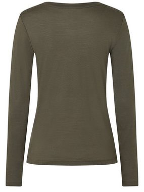 SUPER.NATURAL Langarmshirt Merino Longsleeve W SNOW CAT LS funktioneller Merino-Materialmix