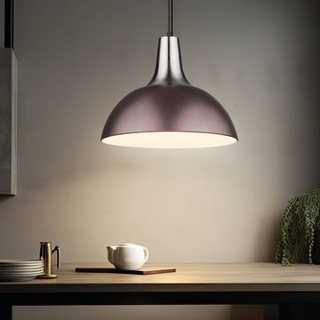 Globo LED Pendelleuchte, Leuchtmittel inklusive, Warmweiß, Pendelleuchte Hängelampe Esstischlampe LED Wohnzimmerleuchte bronze