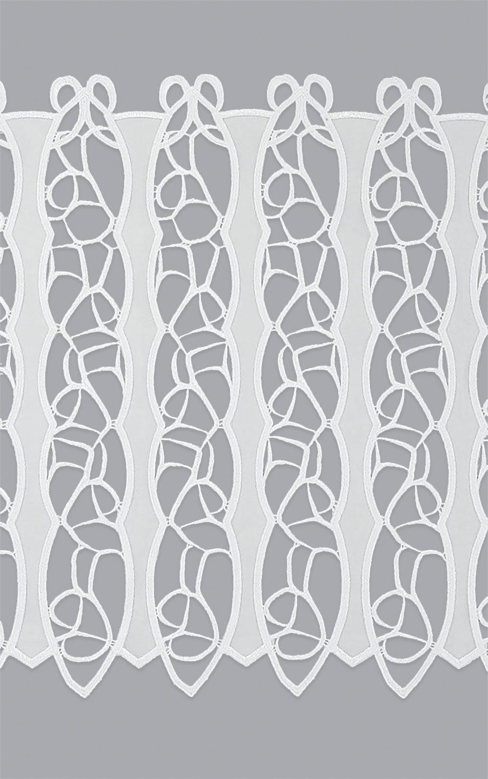 Plauener Spitze® Scheibengardine Loop (1 St), transparent, HxB 32x40.5cm