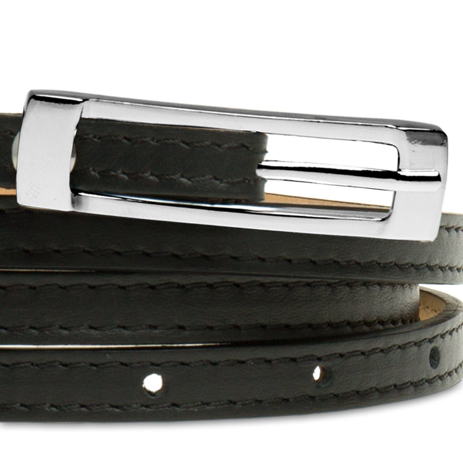 Caspar Taillengürtel GU296 schmaler Damen Ledergürtel günstig online kaufen