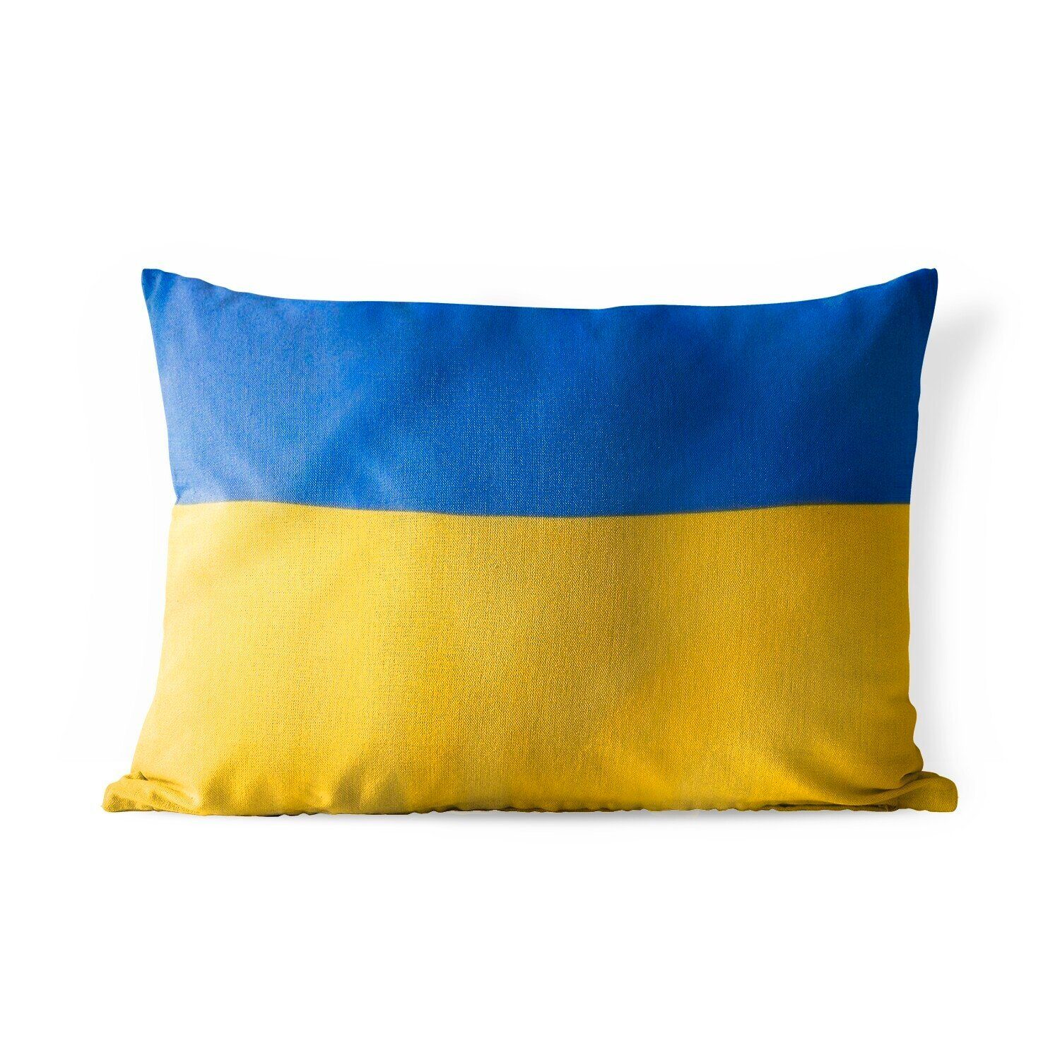 Dekokissen MuchoWow Nahaufnahme Flagge Dekokissenbezug, Outdoor-Dekorationskissen, Kissenhülle Polyester, der der Ukraine,