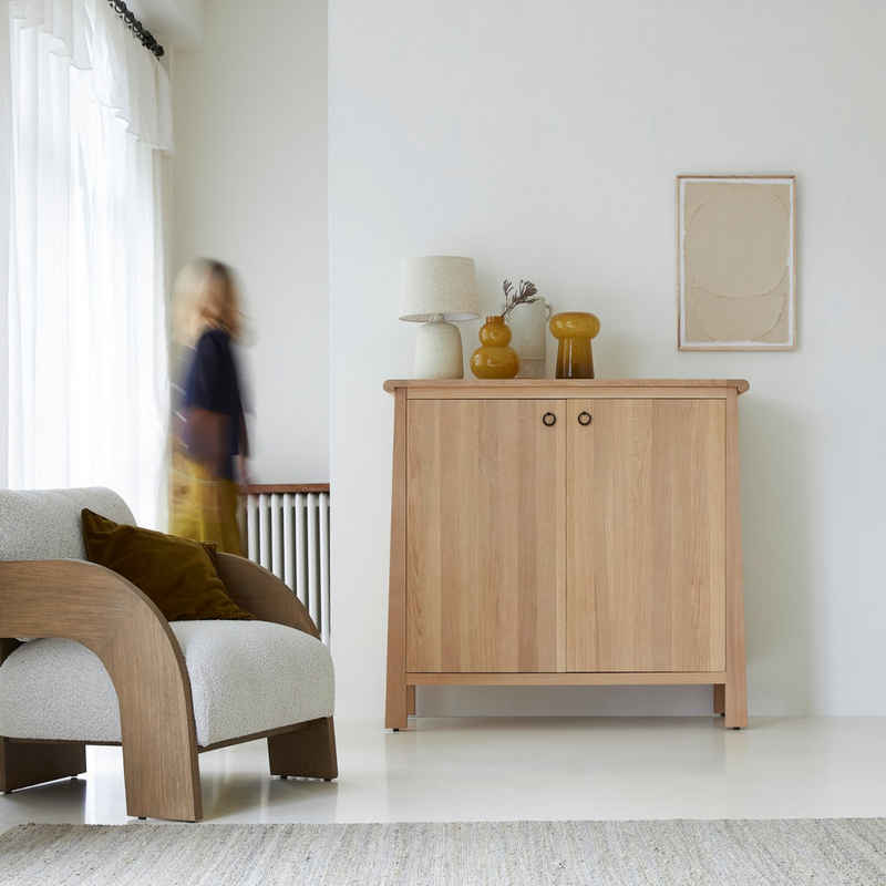 Tikamoon Sideboard Volute ?Kleines Sideboard aus Eichenholz 125 cm