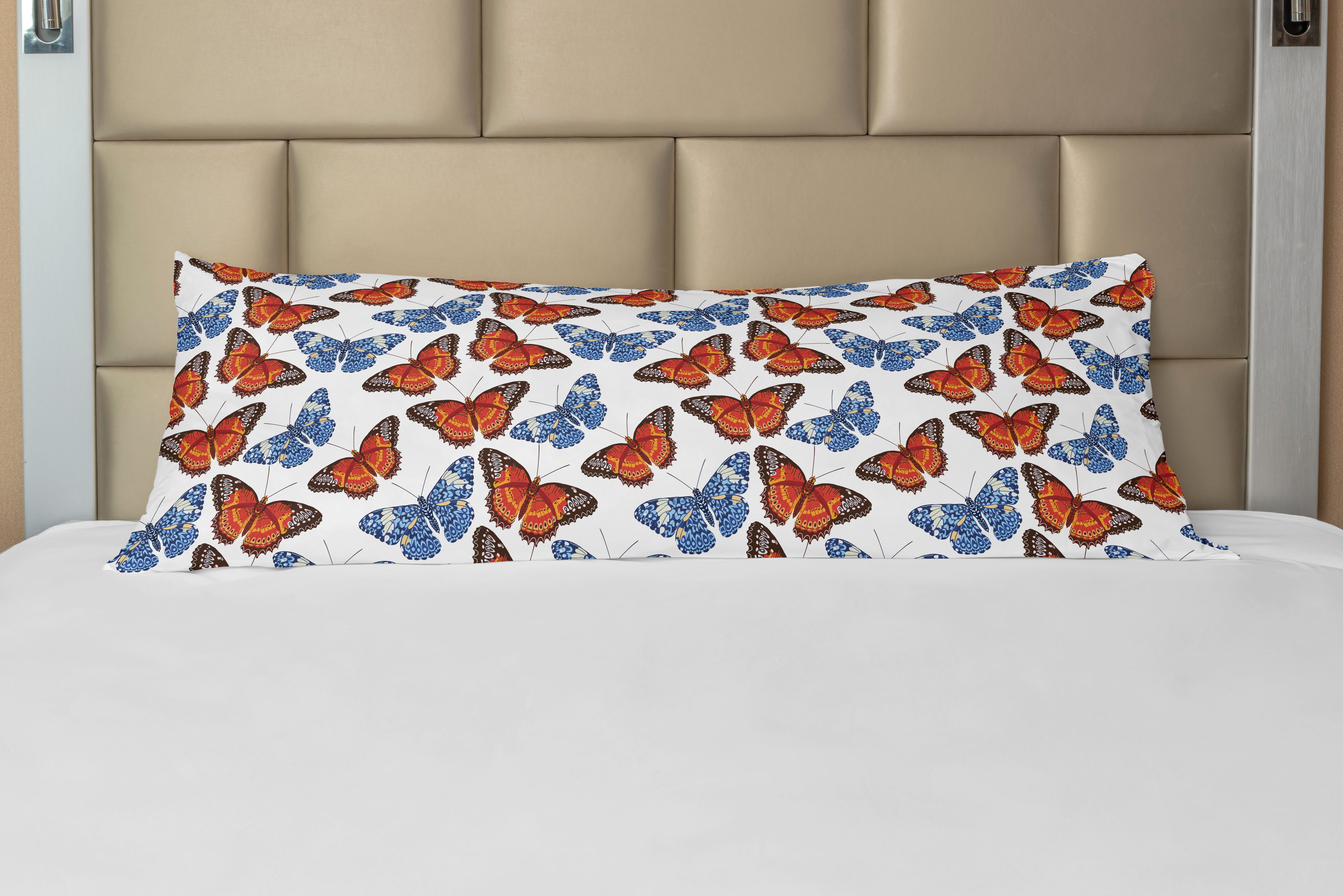 Insekt Deko-Akzent Langer Schmetterling Seitenschläferkissenbezug Abakuhaus, geflügelte Kissenbezug, Detaillierte