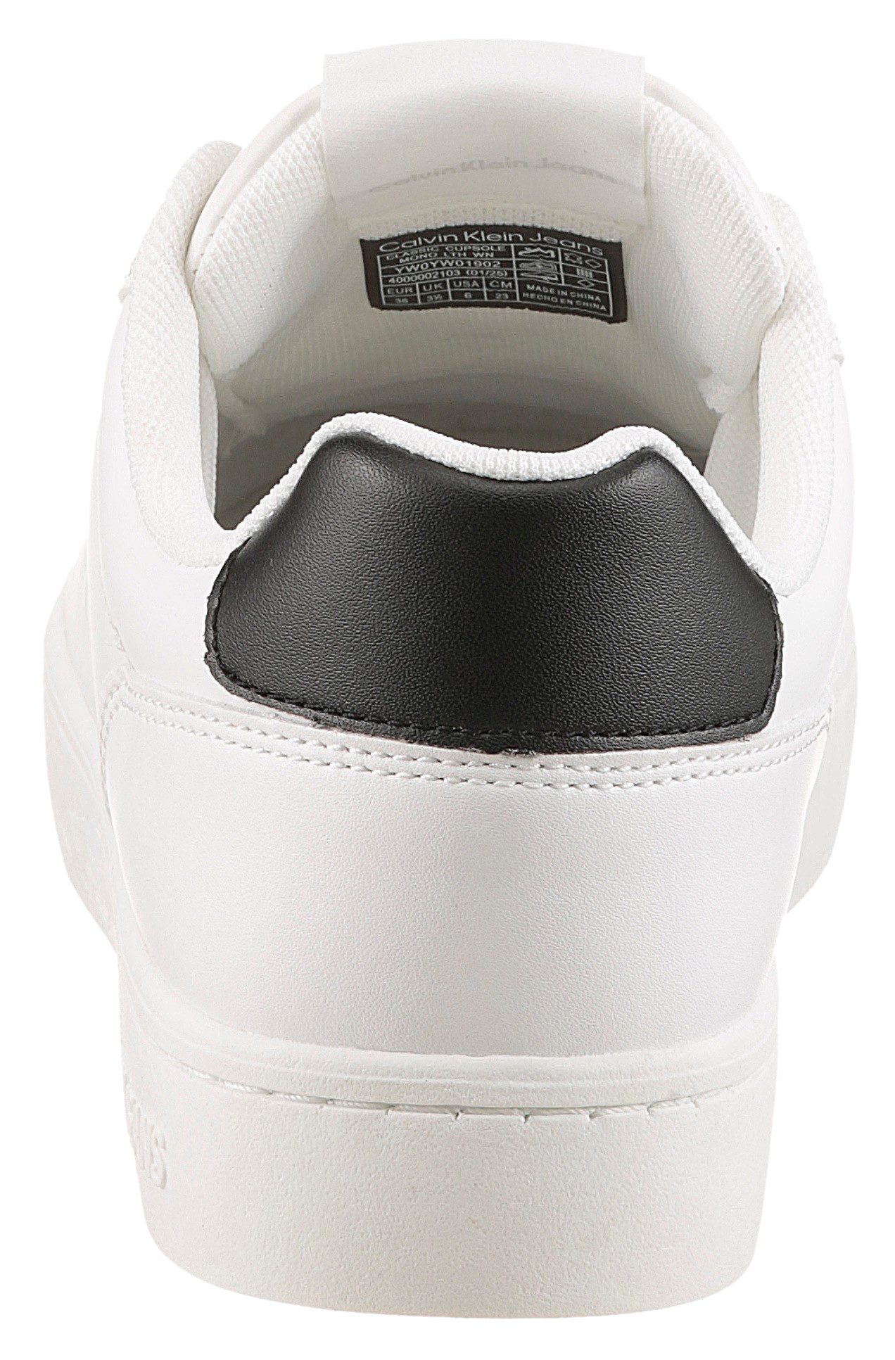 Calvin Klein Jeans CLASSIC CUPSOLE MONO LTH WN Plateausneaker Schnürschuh, günstig online kaufen