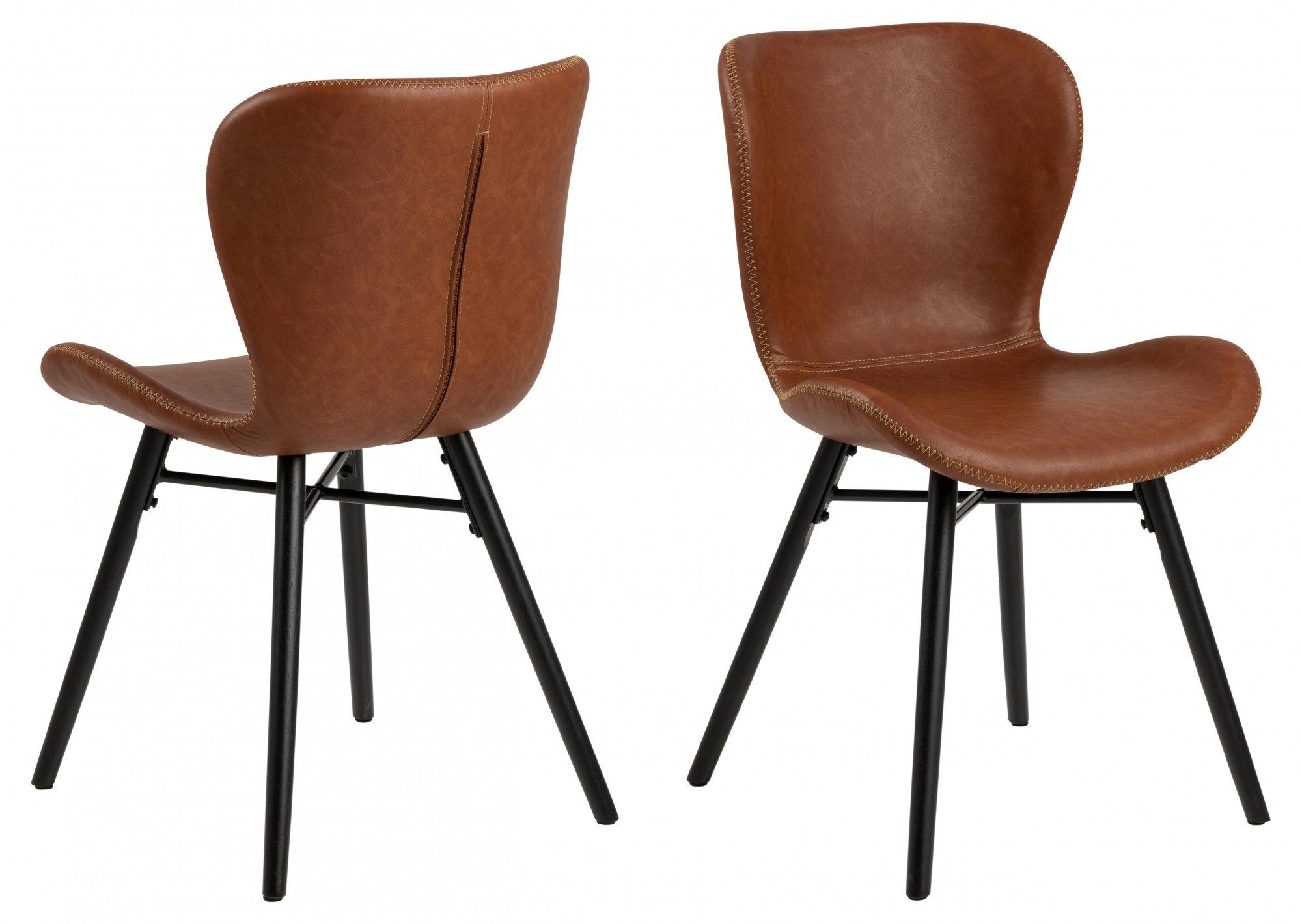 ACTONA GROUP Esszimmerstuhl (Set, 2 St), in verschiedenen Bezugsqualitäten