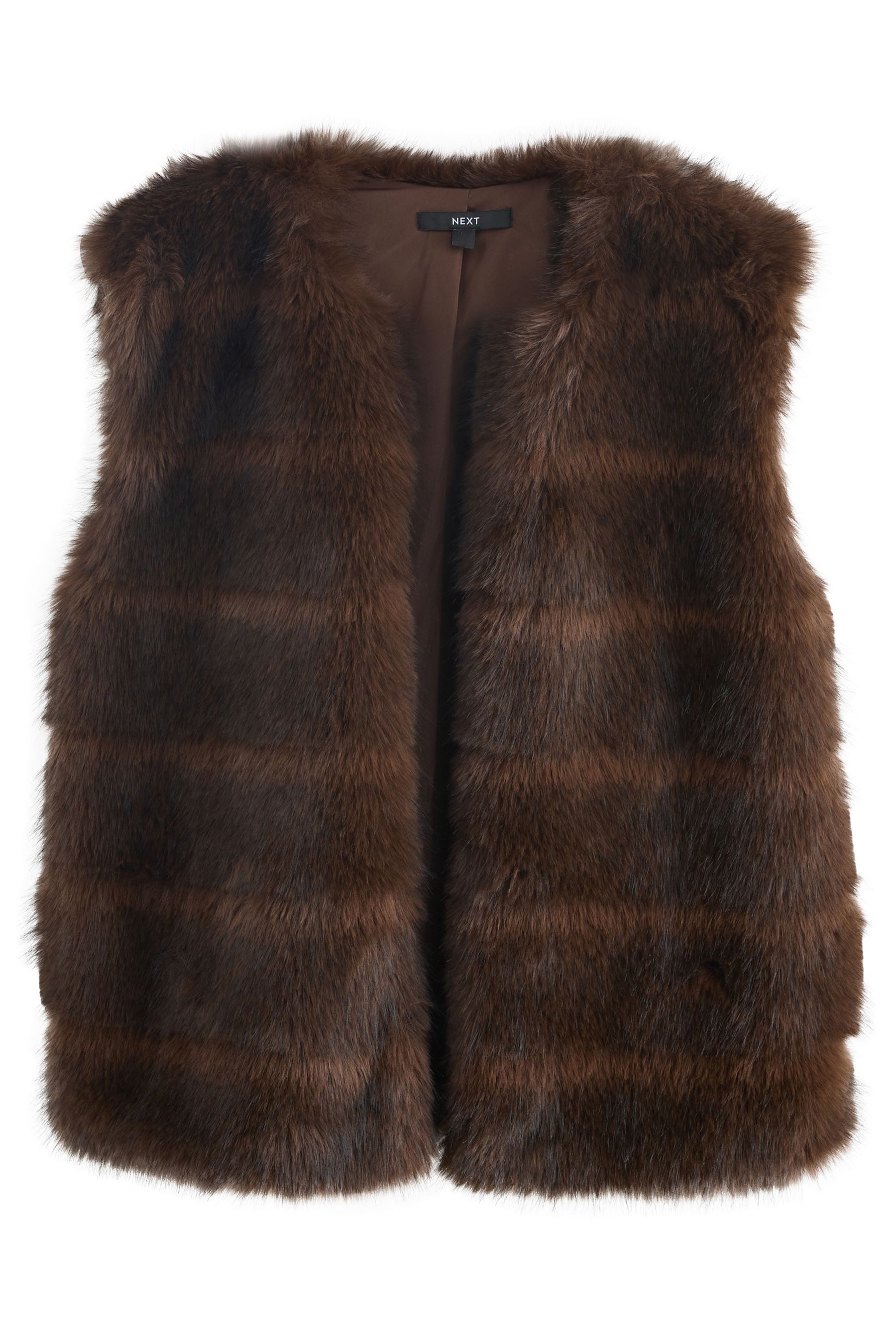 Next Steppweste Weste aus Kunstfell (1-tlg)