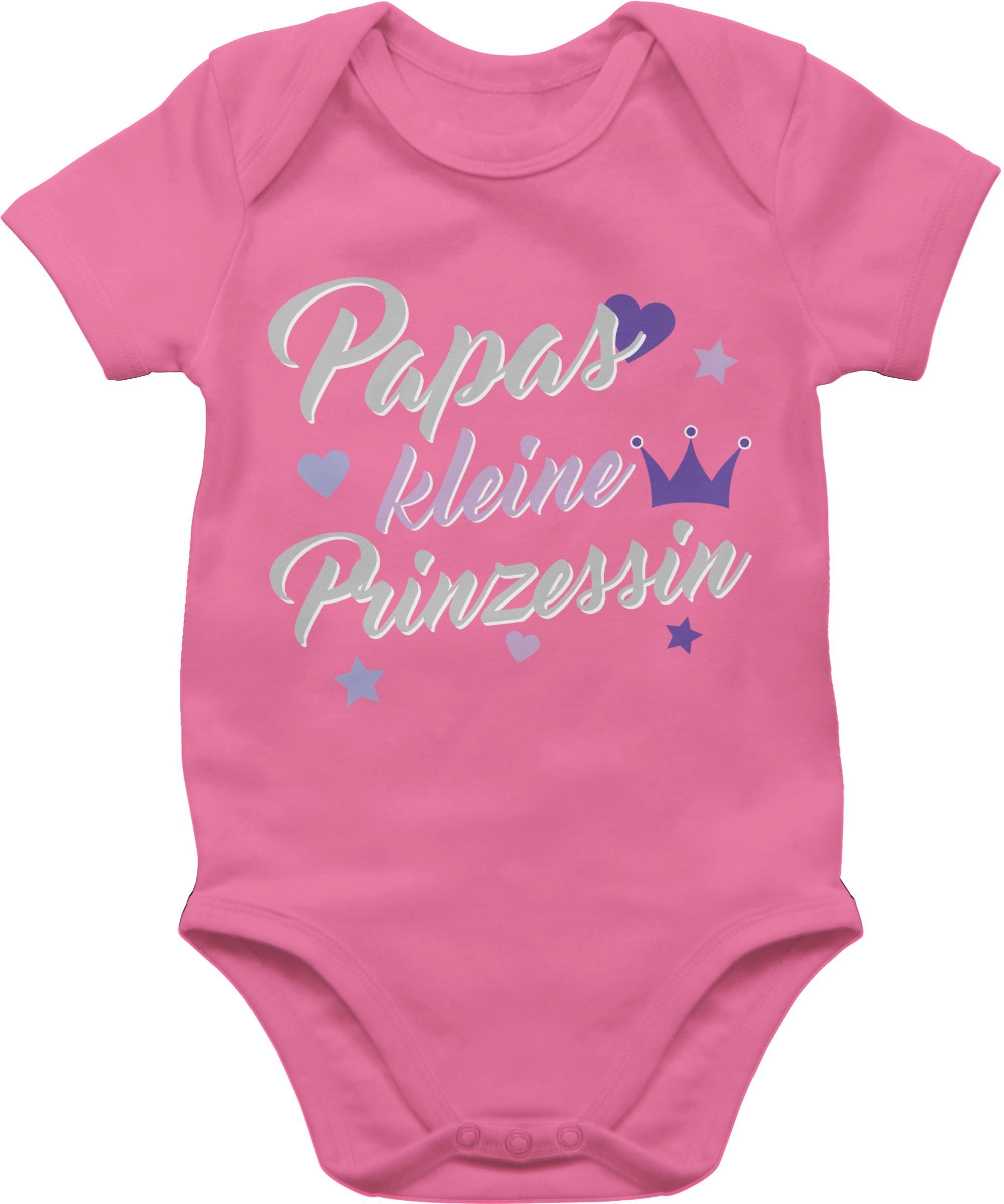 Pink Geschenk Shirtbody Vatertag 2 Baby Shirtracer Papas Prinzessin kleine