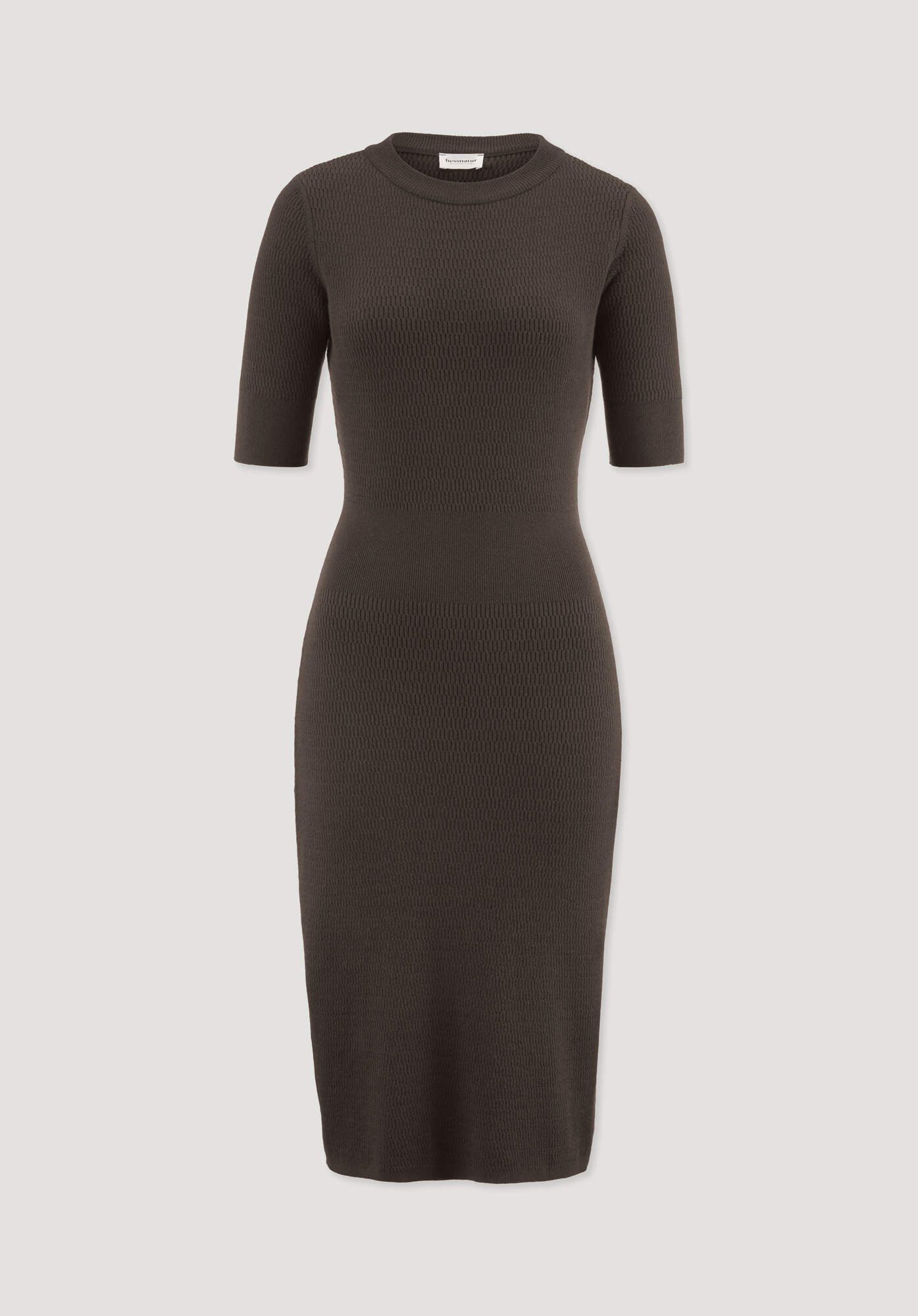 Hessnatur Strickkleid aus Bio-Baumwolle und Wolle (1-tlg)
