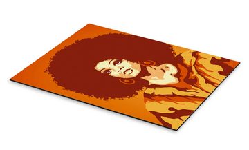 Posterlounge Alu-Dibond-Druck JASMIN!, 70s Orange Soul Mama, Lounge Illustration