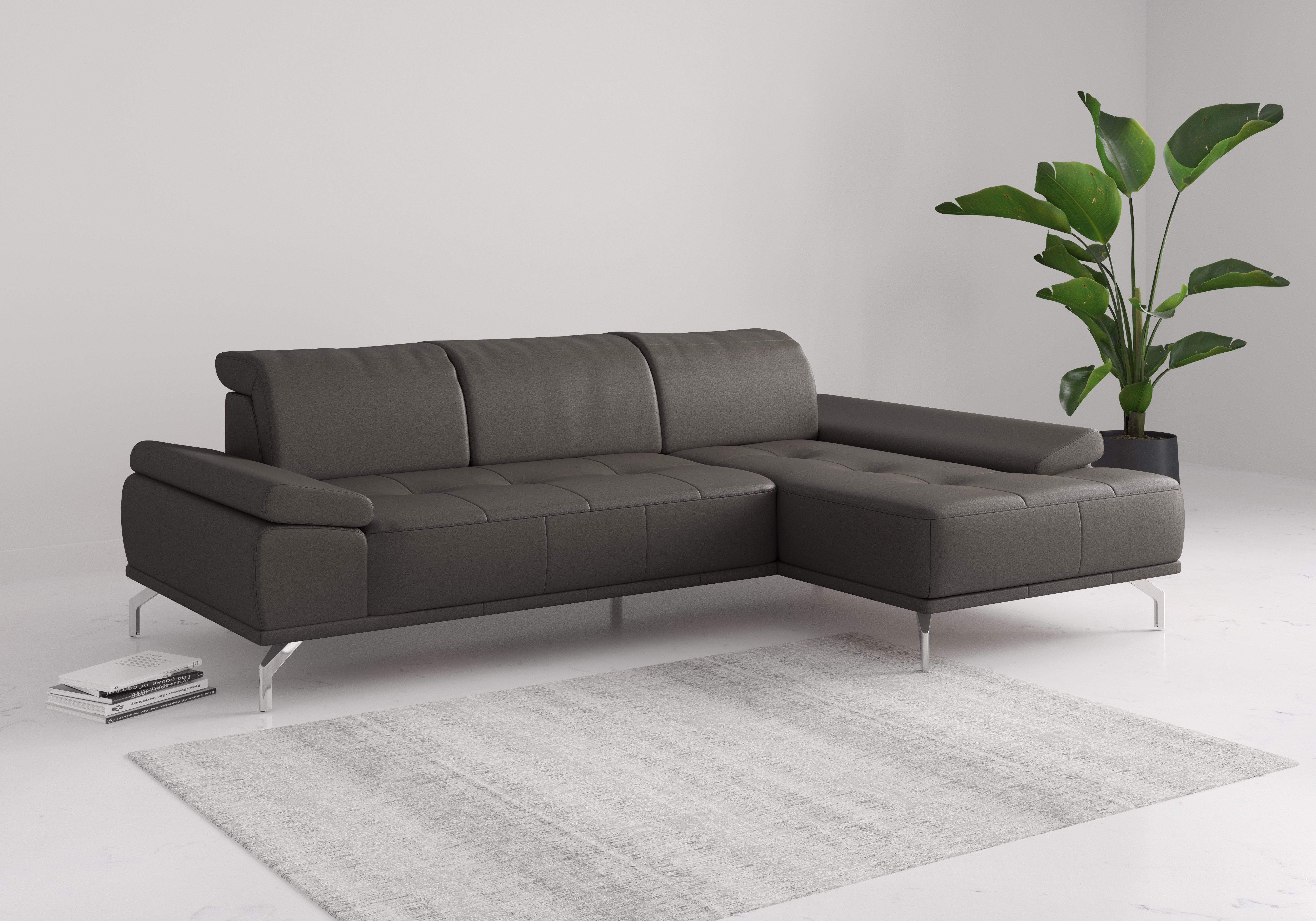 Places of Style Ecksofa Caluna, Inkl.Sitztiefenverstellung, günstig online kaufen