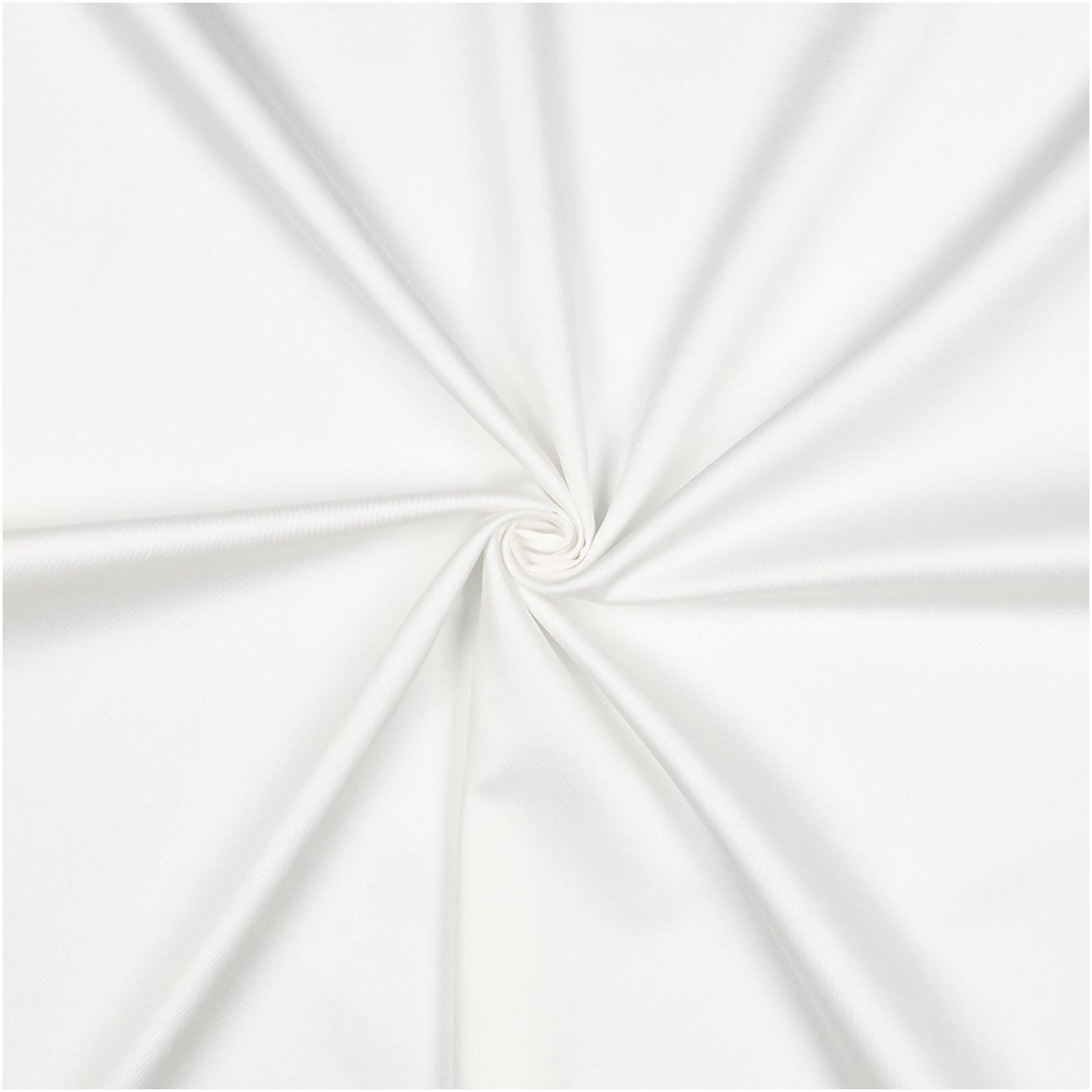 maDDma Stoff 0,5m Baumwollstoff mit Satinoptik ab 50x150cm unifarben, weiß