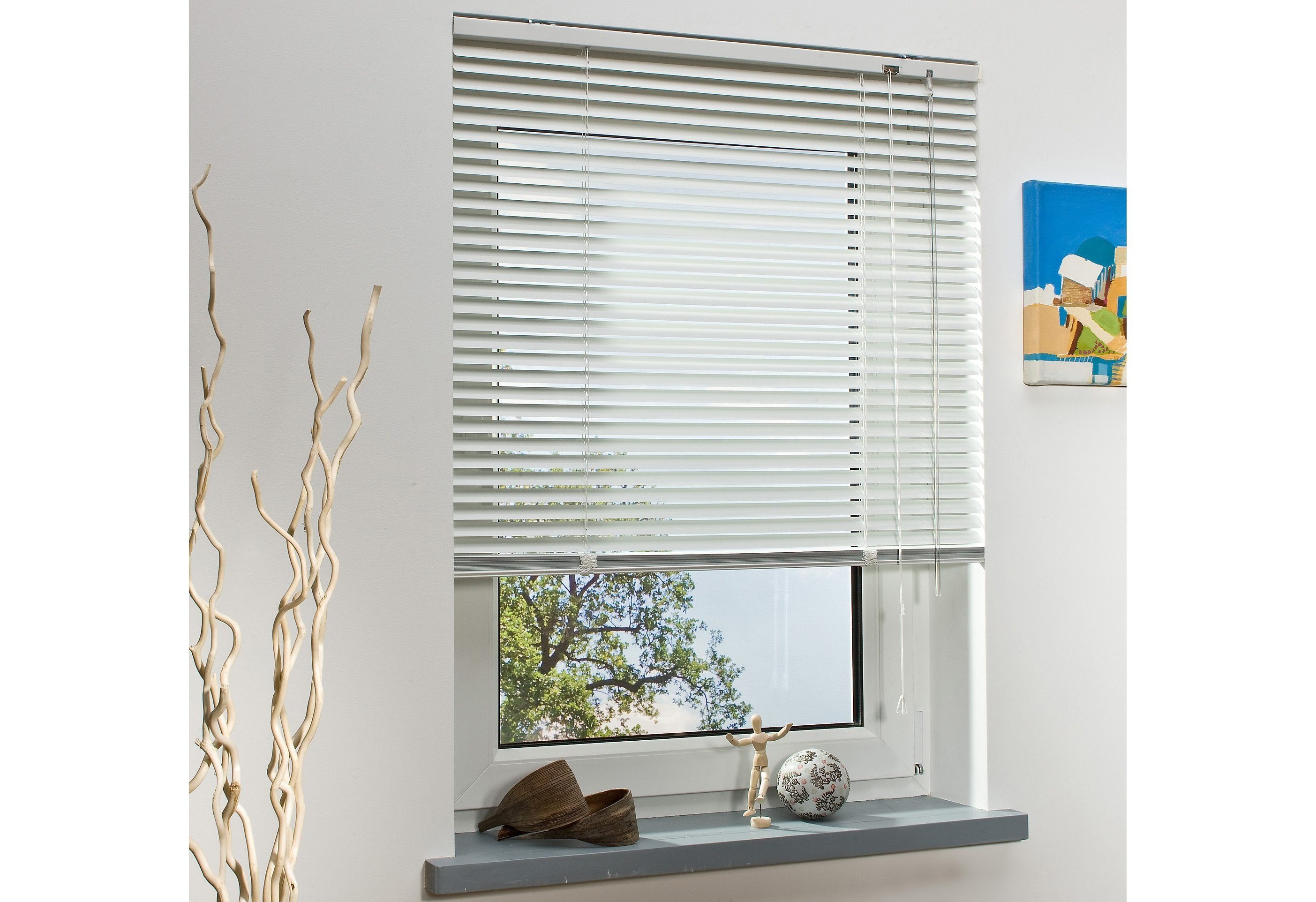 Liedeco Jalousie Aluminium-Jalousie, mit Bohren, freihängend, günstig online kaufen