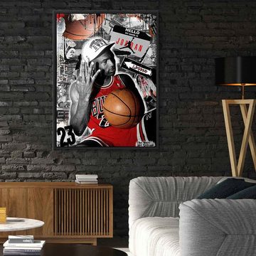 DOTCOMCANVAS® Leinwandbild #23 Legend, Leinwandbild #23 LEGEND Michael Jordan NBA Chicago Bulls Basketball