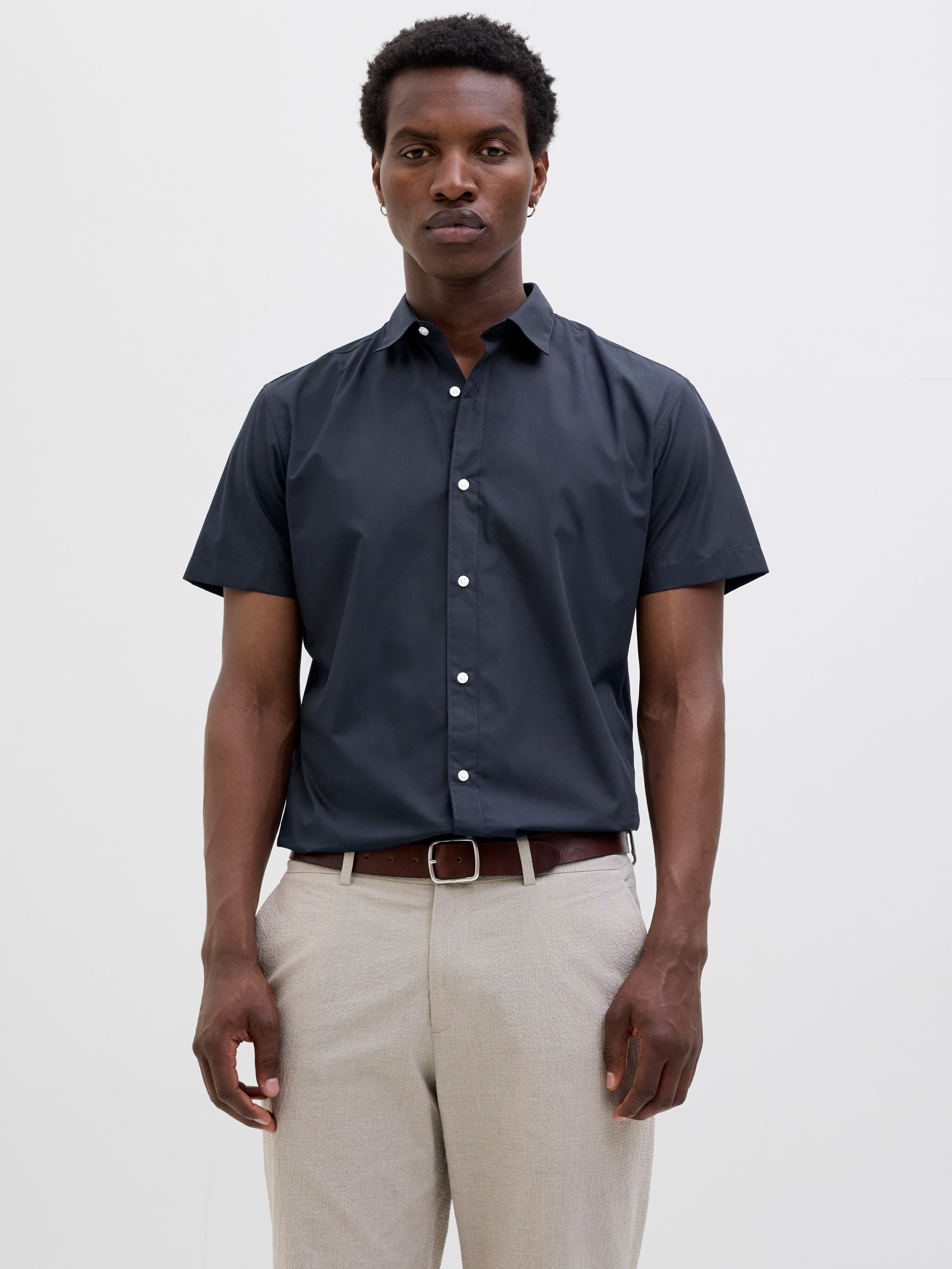 Jack & Jones Kurzarmhemd JJJOE SHIRT SS PLAIN
