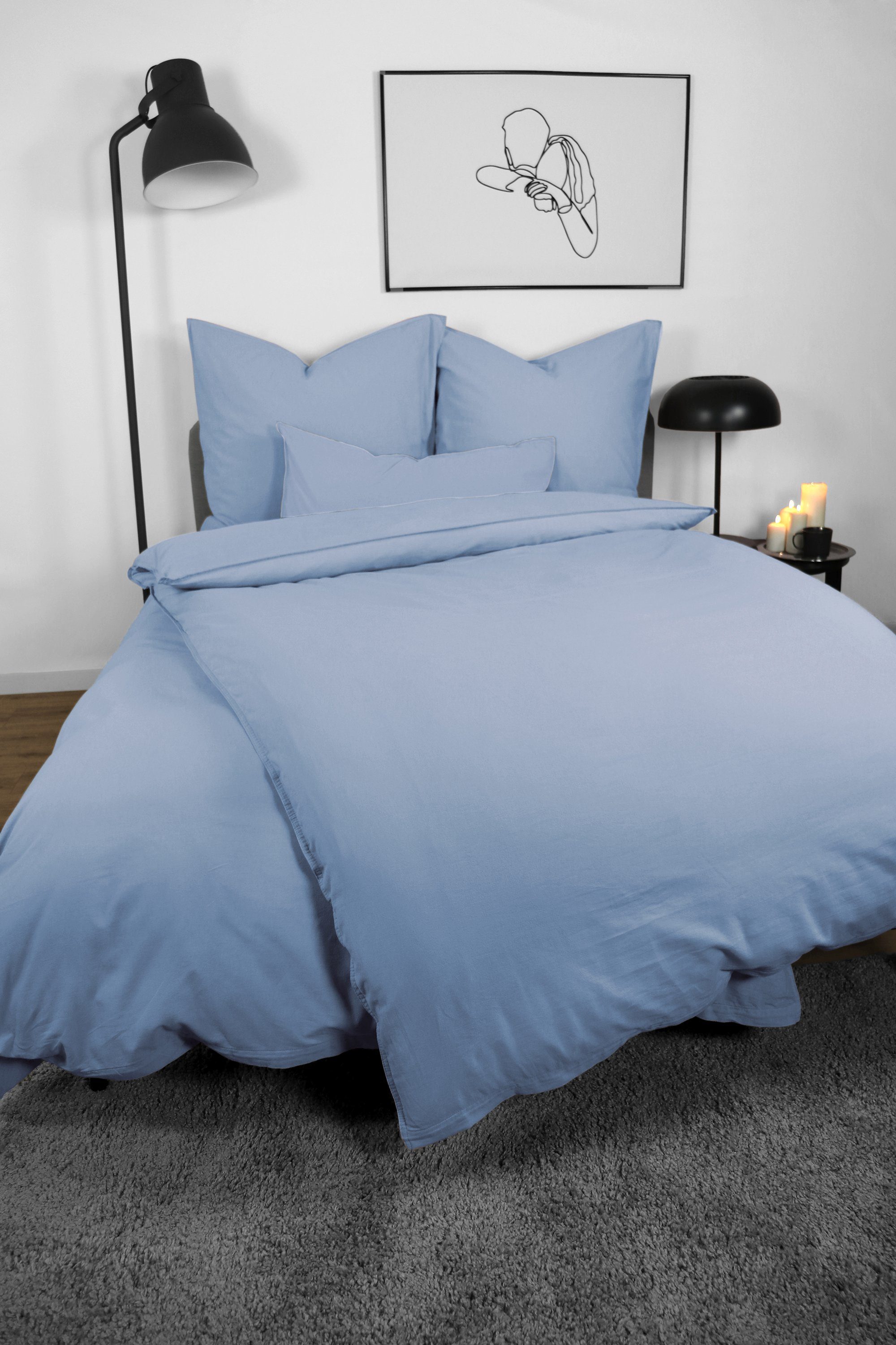 jilda-tex Bettwäsche Lissabon, Renforcé (Bio-Baumwolle), 2 günstig online kaufen