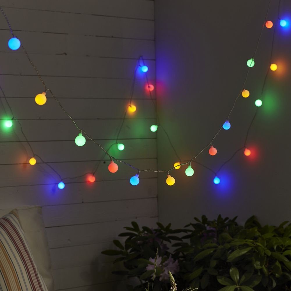 Gartenleuchte STAR warmweiss, Ja, keine LED, Bunt, verbaut, fest TRADING Berry enthalten: Lichterkette in LED Gartenleuchten Angabe, 50-teilig Leuchtmittel